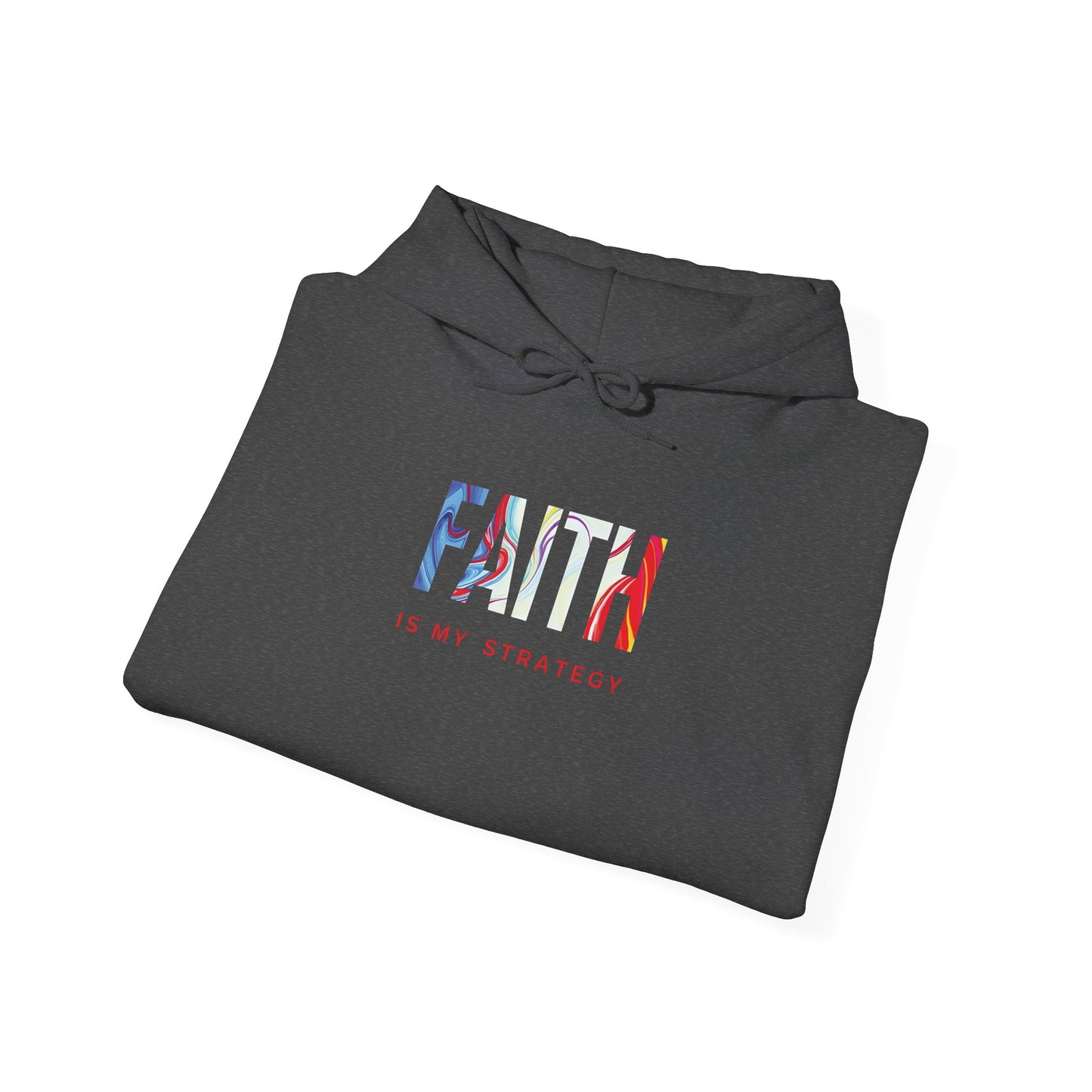 Faith Is My Strategy Hoodie – Soft & Cozy Unisex Pullover for Casual & Streetwear Style