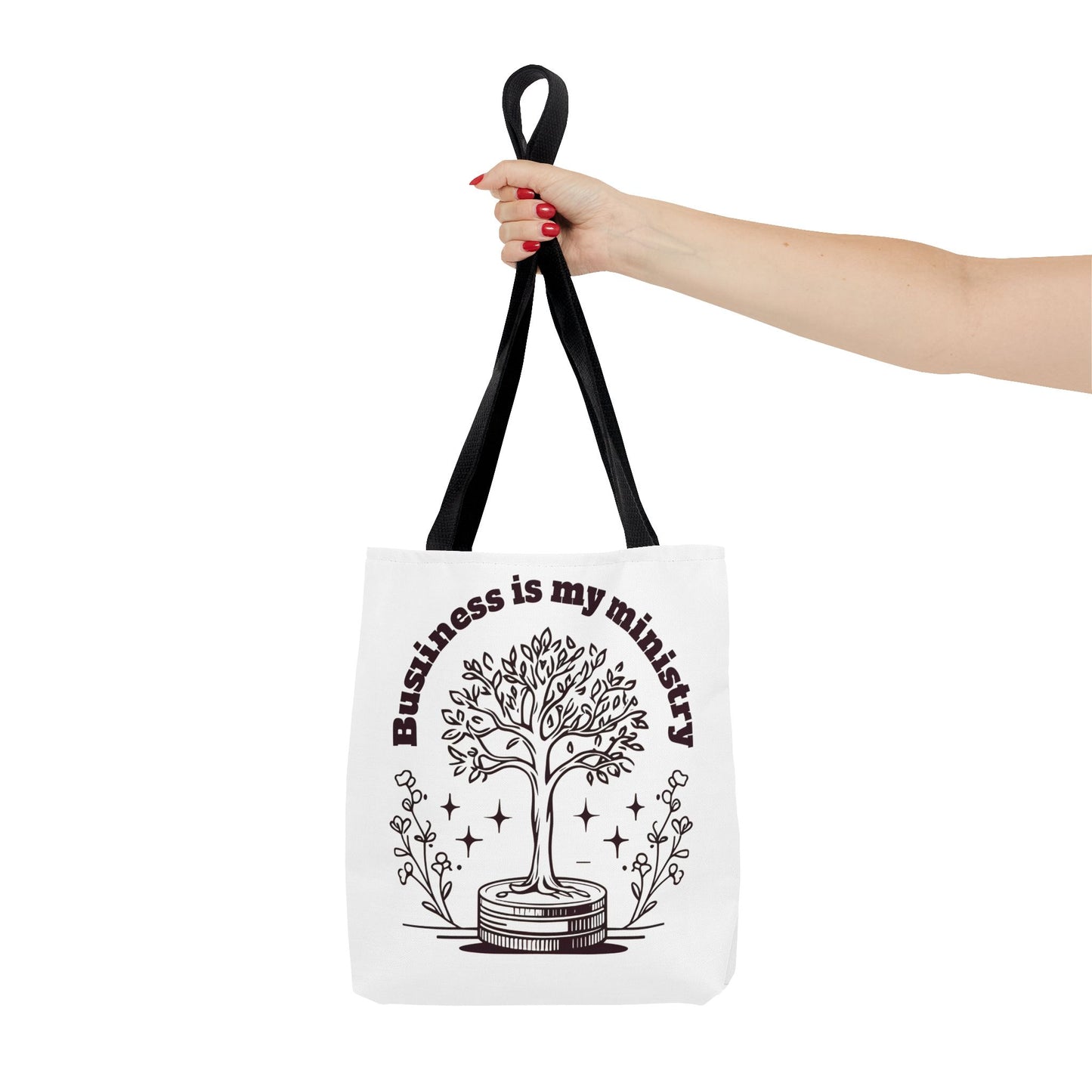Business is My Ministry Tote Bag β Durable Canvas Bag with Faithful Entrepreneurship Design for Everyday Use