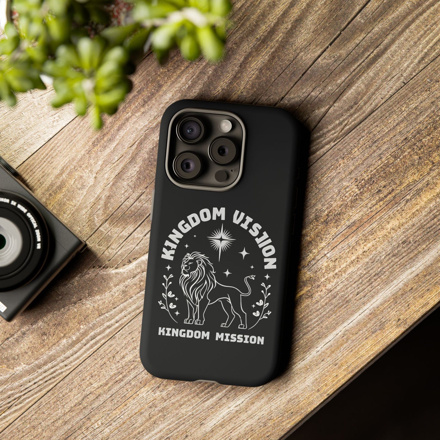 Kingdom Vision Phone Case - Inspirational Lion Design for iPhone 12 to iPhone 16