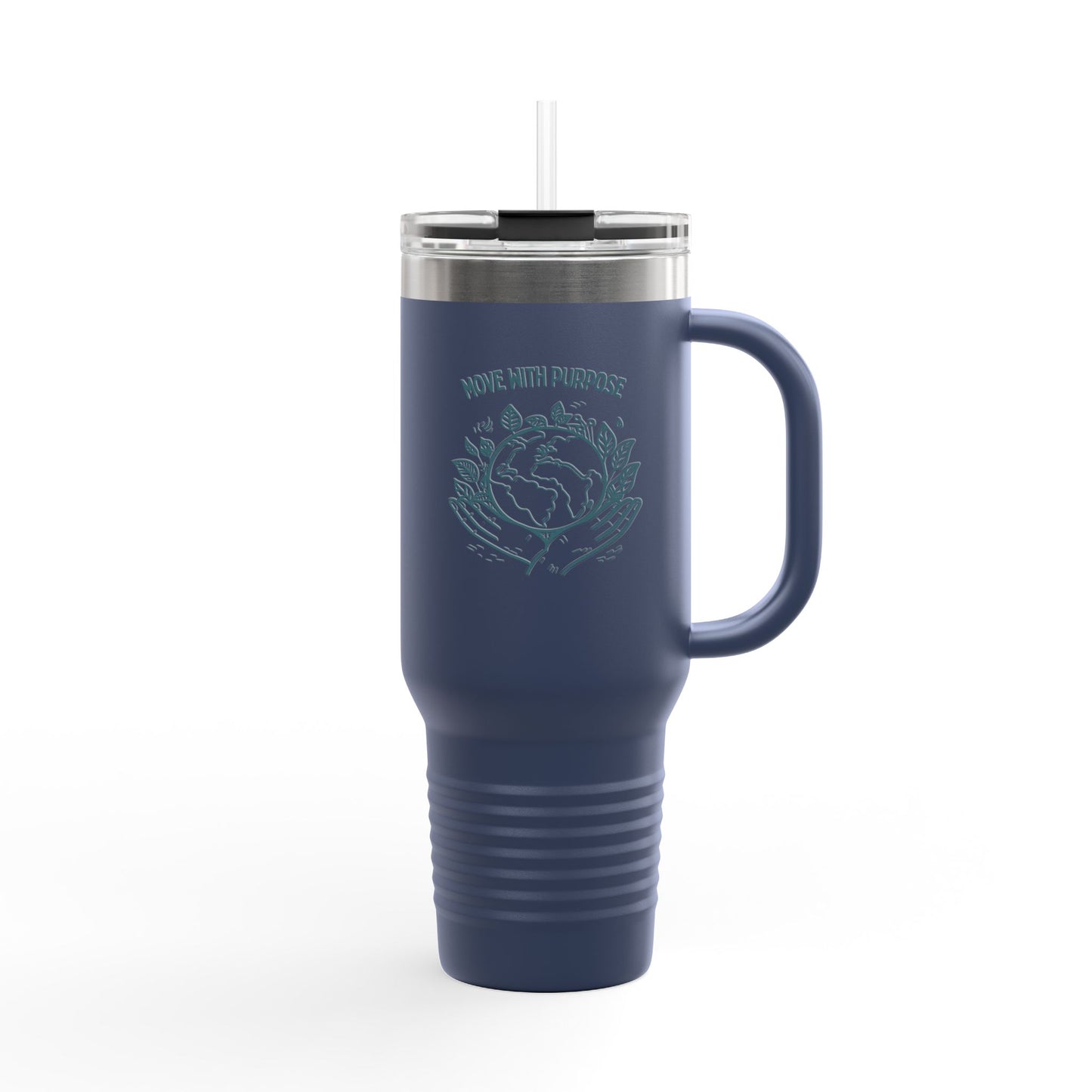 Move with Purpose Insulated Travel Mug – 40oz Stainless Steel, Leak-Proof & Double-Wall Insulated