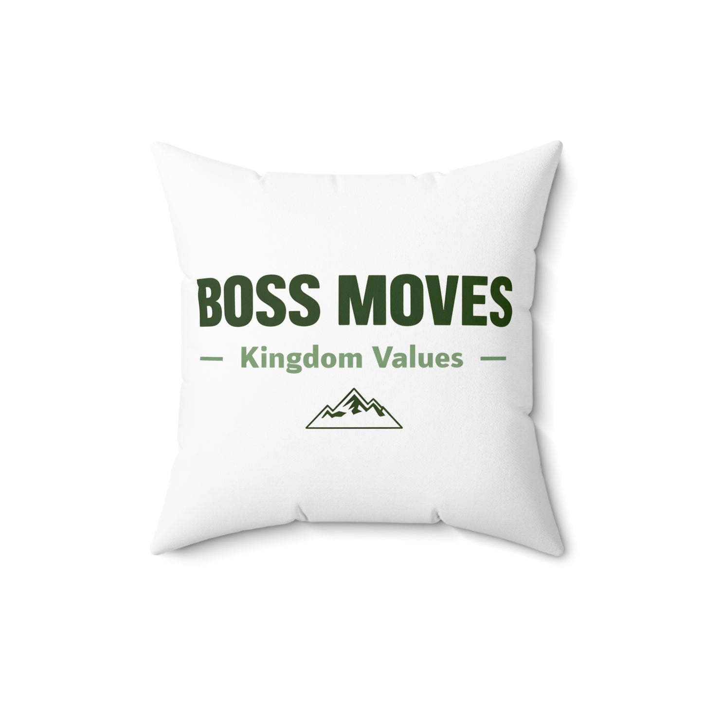 Boss Moves Soft & Durable Square Pillow – Plush Polyester Cushion for Home & Office Decor
