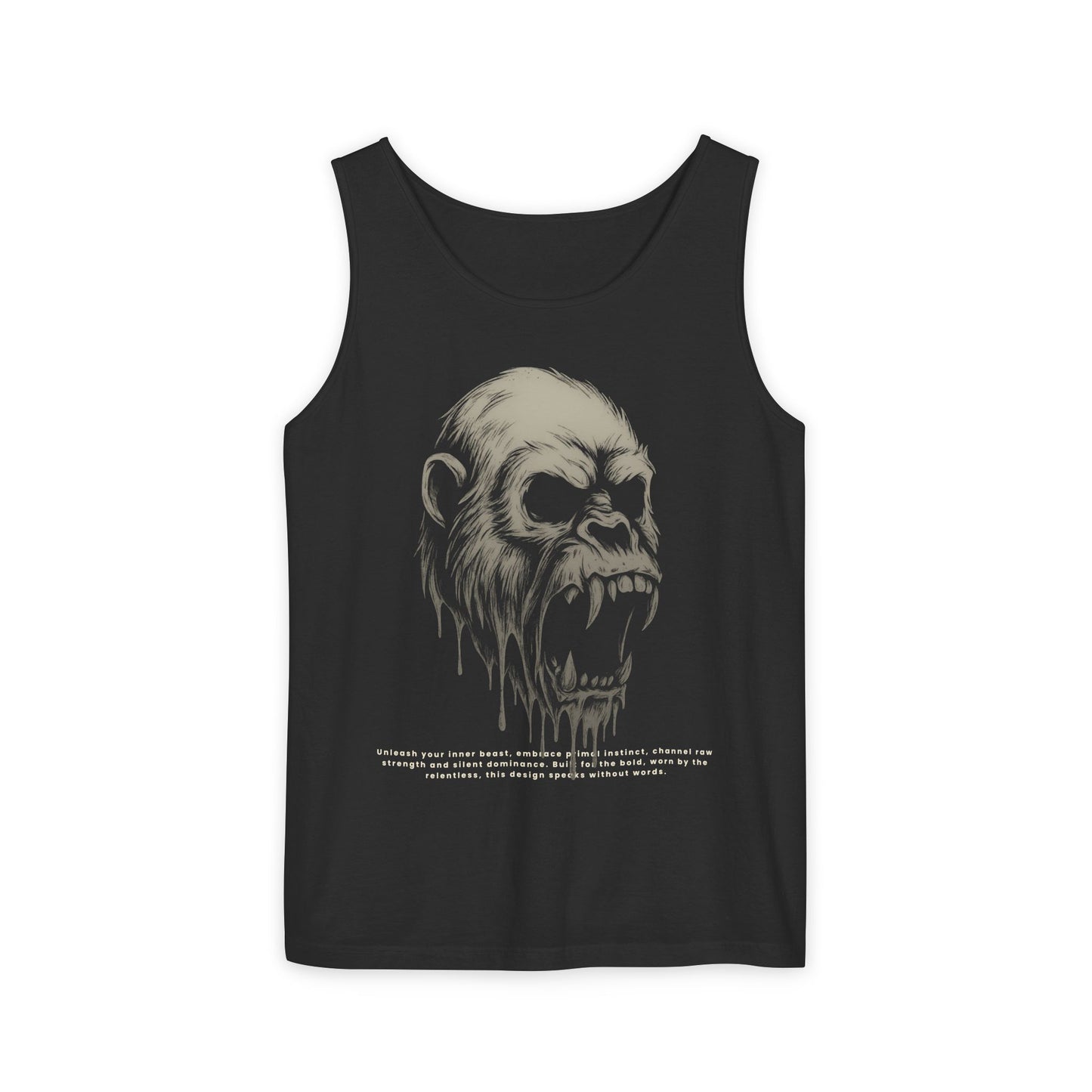 Primal Instinct Unisex Garment-Dyed Tank Top – Summer Style, Casual Wear, Gifts for Him, Athleisure, Relaxed Fit