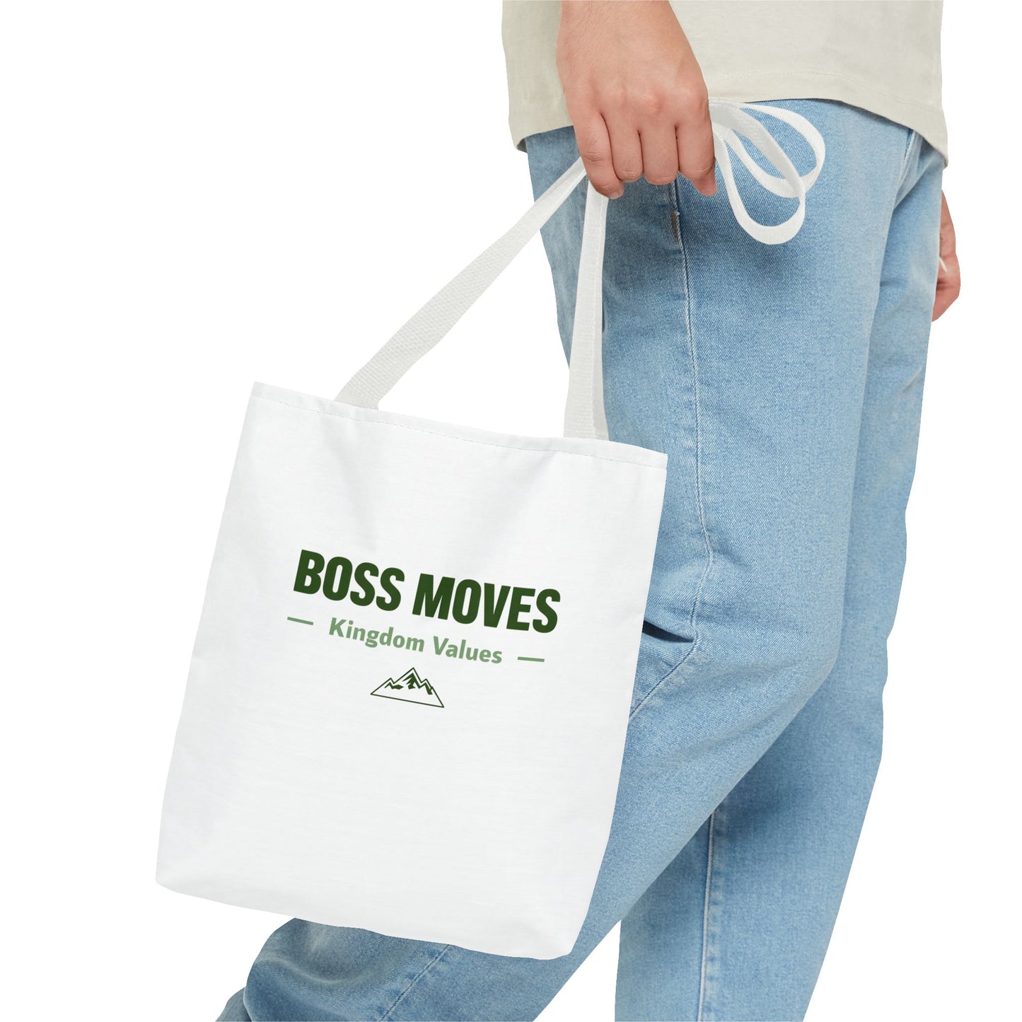 Boss Moves Tote Bag β Durable Canvas Bag with Empowering Kingdom Values Design for Everyday Use