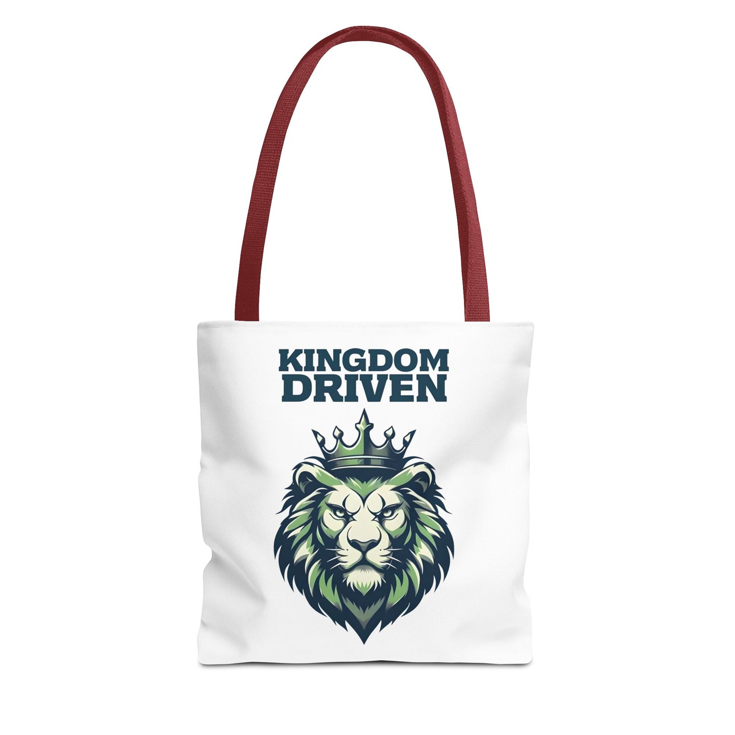 Kingdom Driven Lion Tote Bag β Durable Canvas Bag with Inspirational Design for Everyday Use