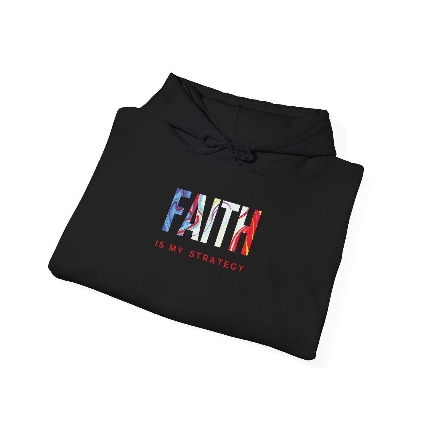 Faith Is My Strategy Hoodie – Soft & Cozy Unisex Pullover for Casual & Streetwear Style