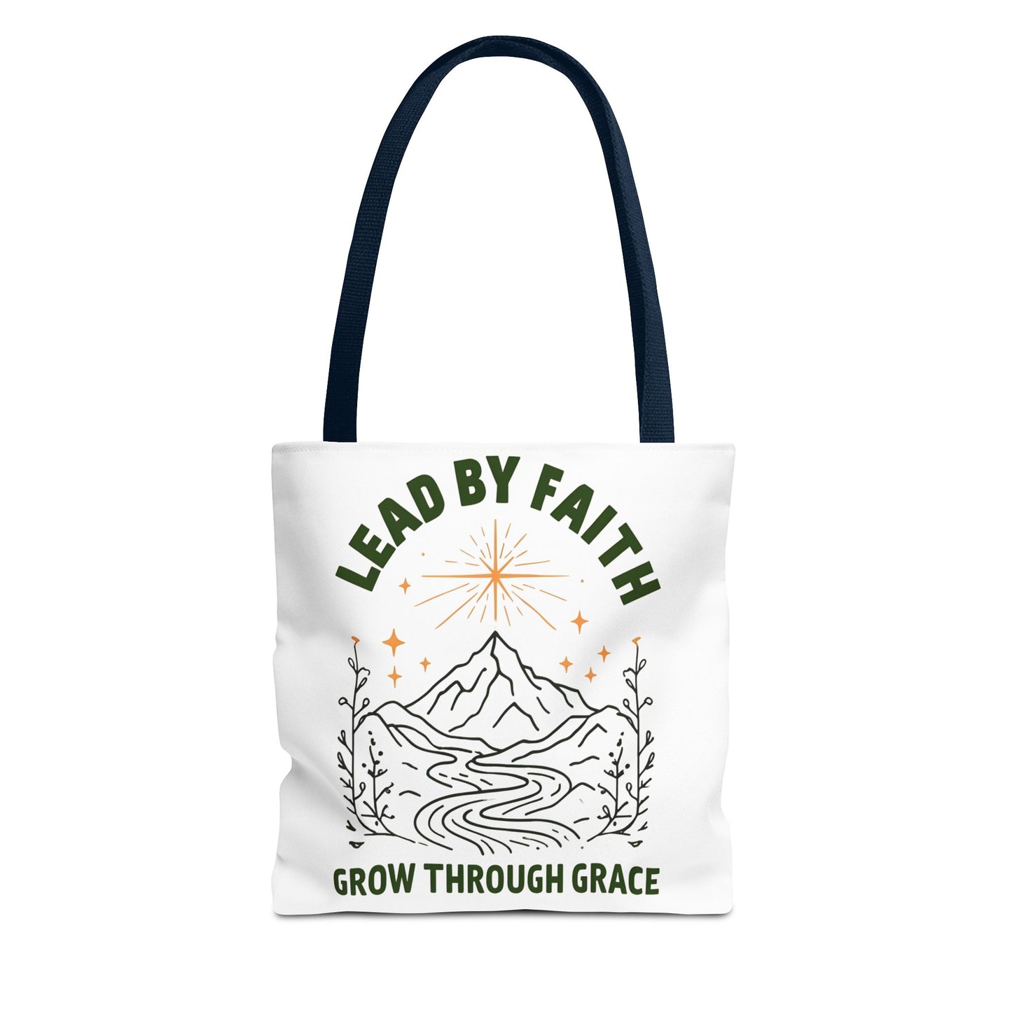 Lead by Faith Tote Bag β Durable Canvas Bag for Everyday Use