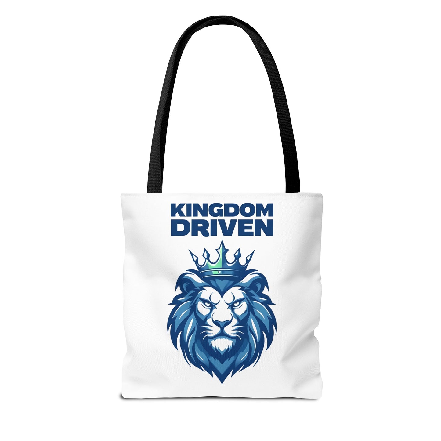 Kingdom Driven Lion Tote Bag β Durable Canvas Bag with Inspirational Design for Everyday Use