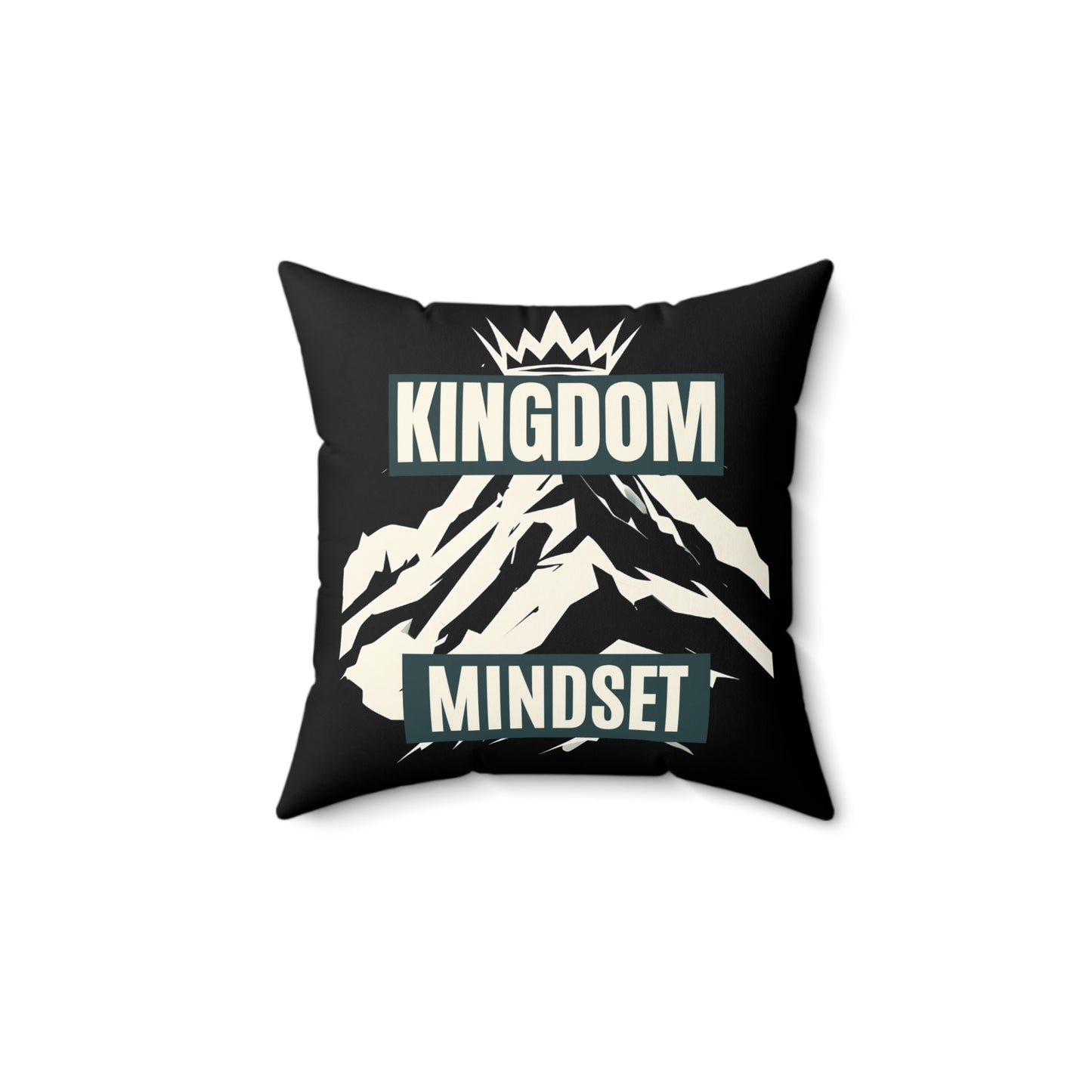 Kingdom Mindset Soft & Durable Square Pillow – Plush Polyester Cushion for Home & Office Decor