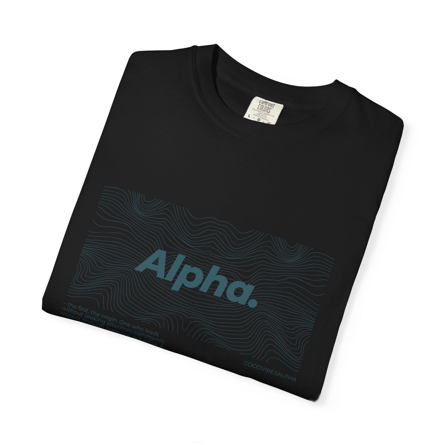 Alpha Waves Unisex Garment-Dyed T-Shirt – Streetwear-Inspired Casual Tee, Soft Fit, Everyday Outfit, Gift for Him or Her