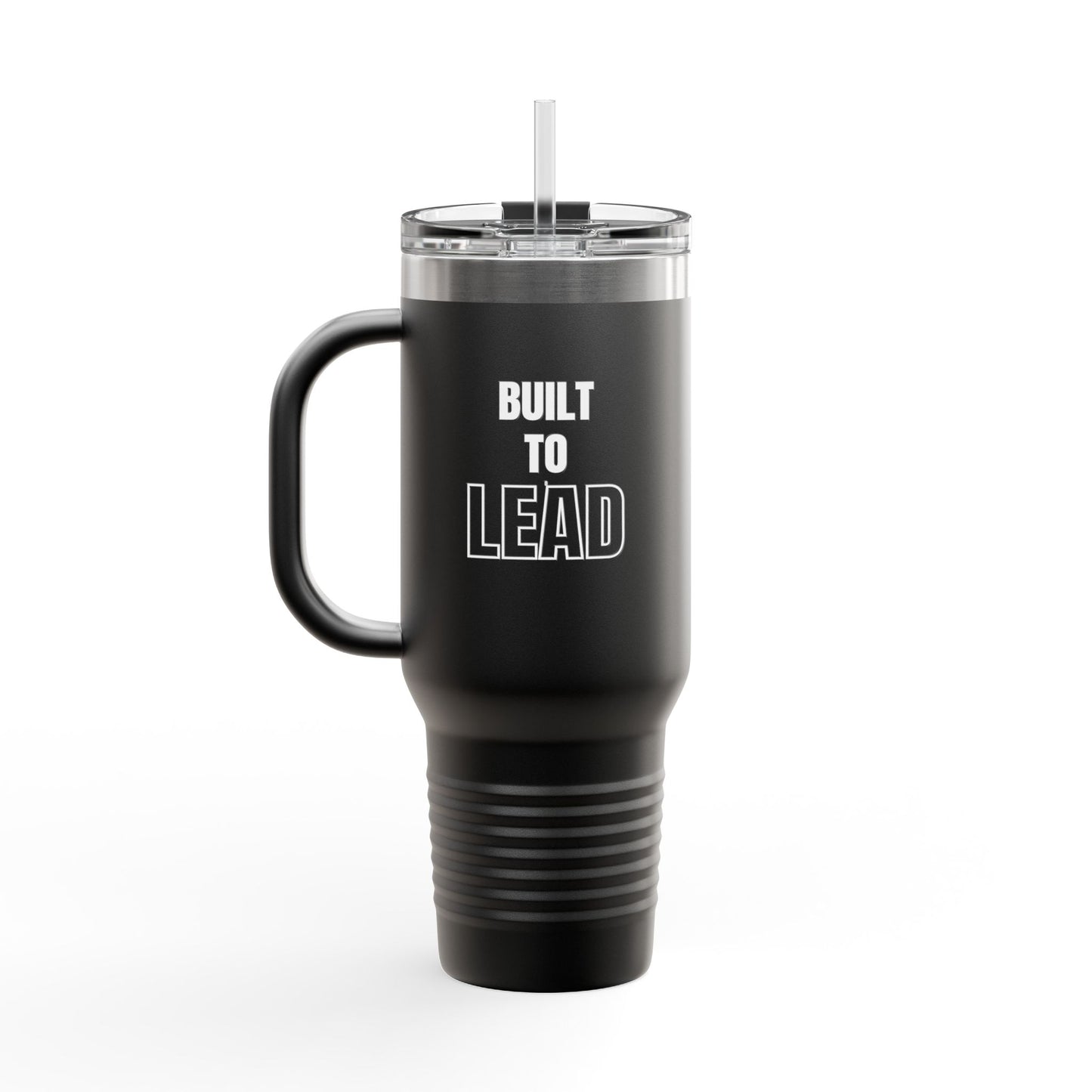 Built to Lead Insulated Travel Mug – 40oz Stainless Steel, Leak-Proof & Double-Wall Insulated