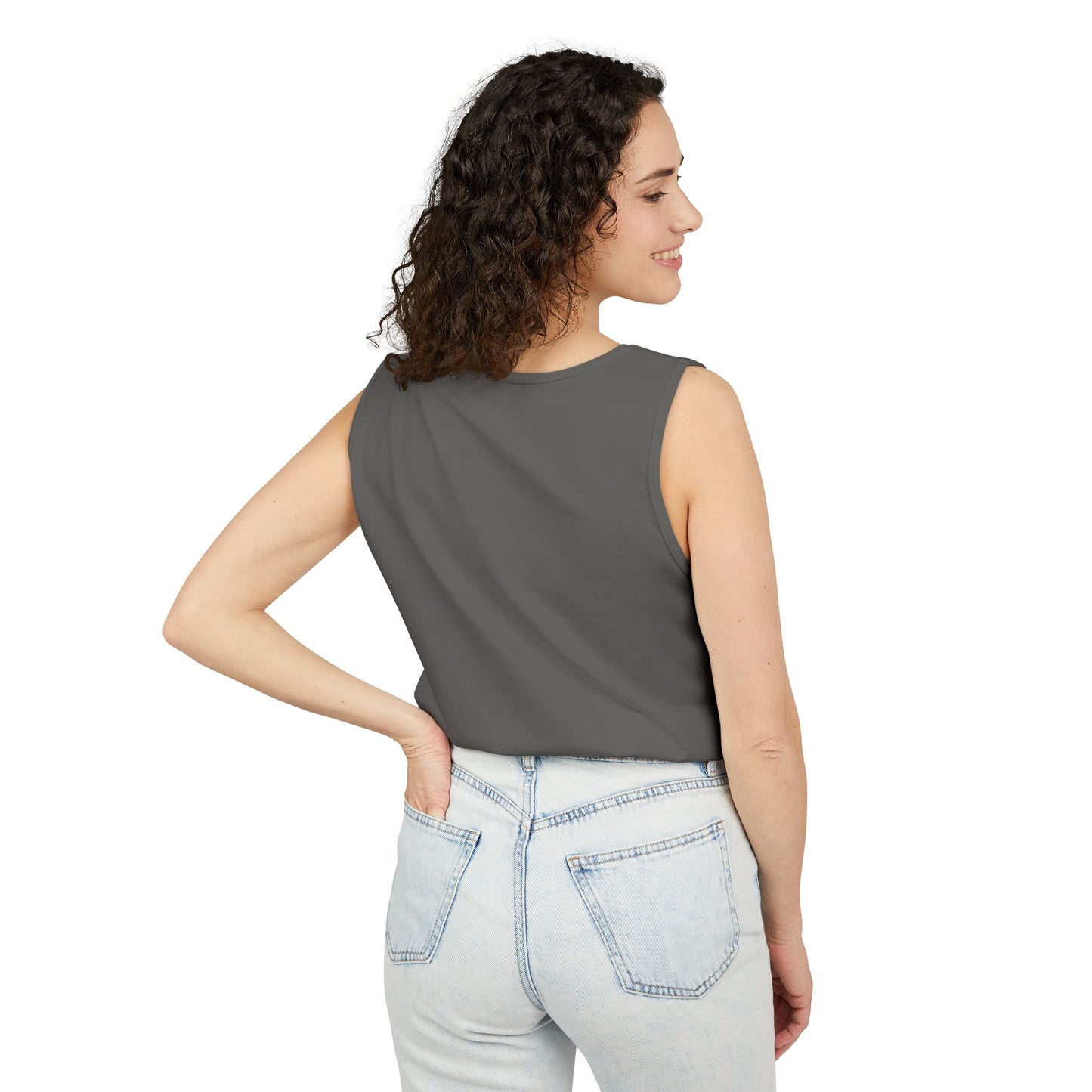 Alpha Presence Unisex Garment-Dyed Tank Top – Summer Fit for Beach Days, Relaxed Casual Wear, Travel Outfit