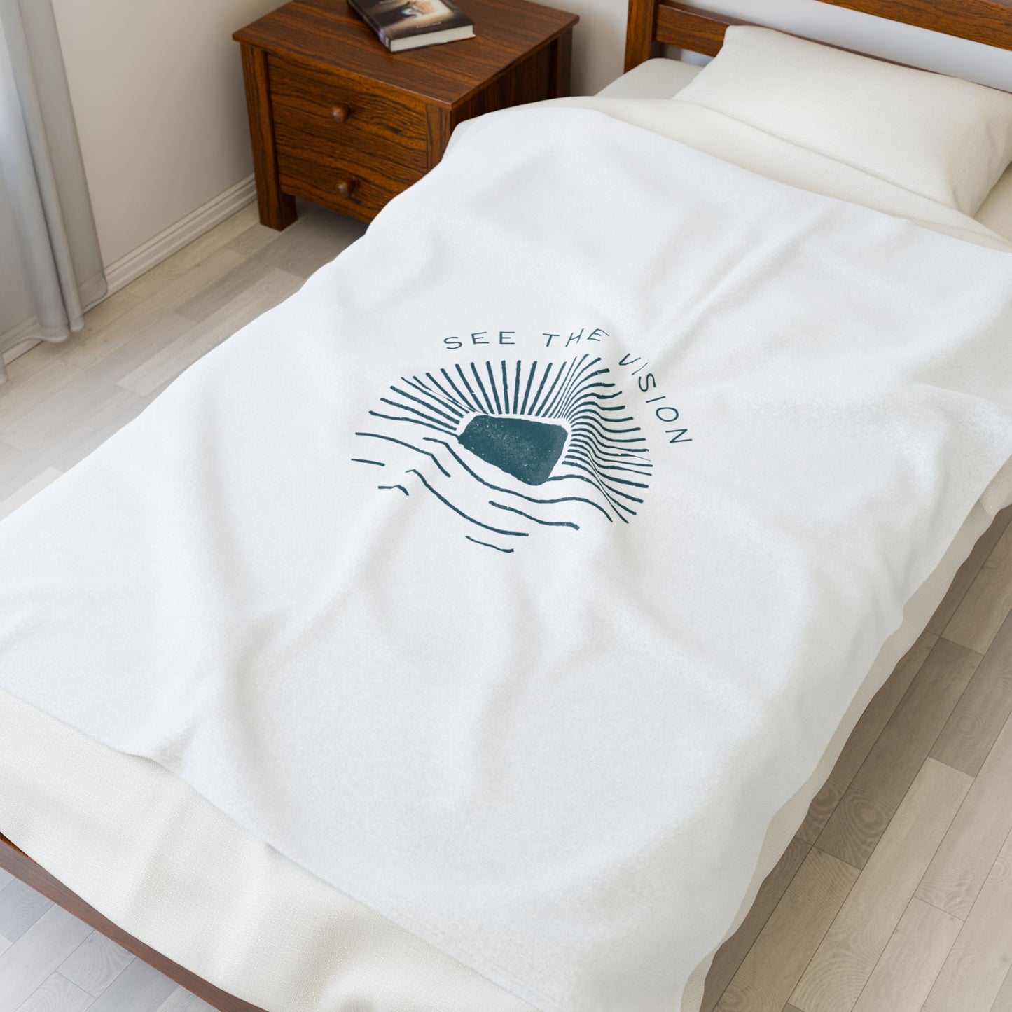 See the Vision Velveteen Plush Blanket – Ultra-Soft, Warm & Durable for Home & Gifts