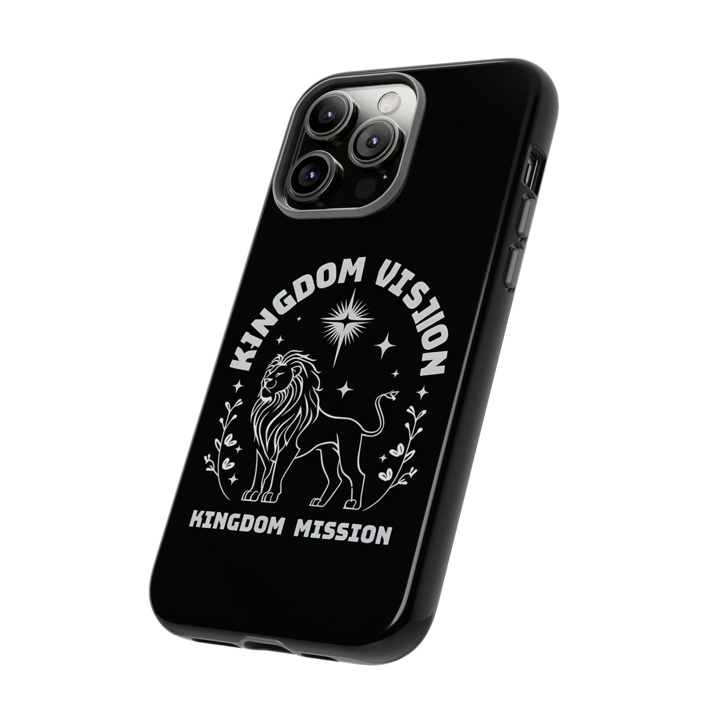 Kingdom Vision Phone Case - Inspirational Lion Design for iPhone 12 to iPhone 16