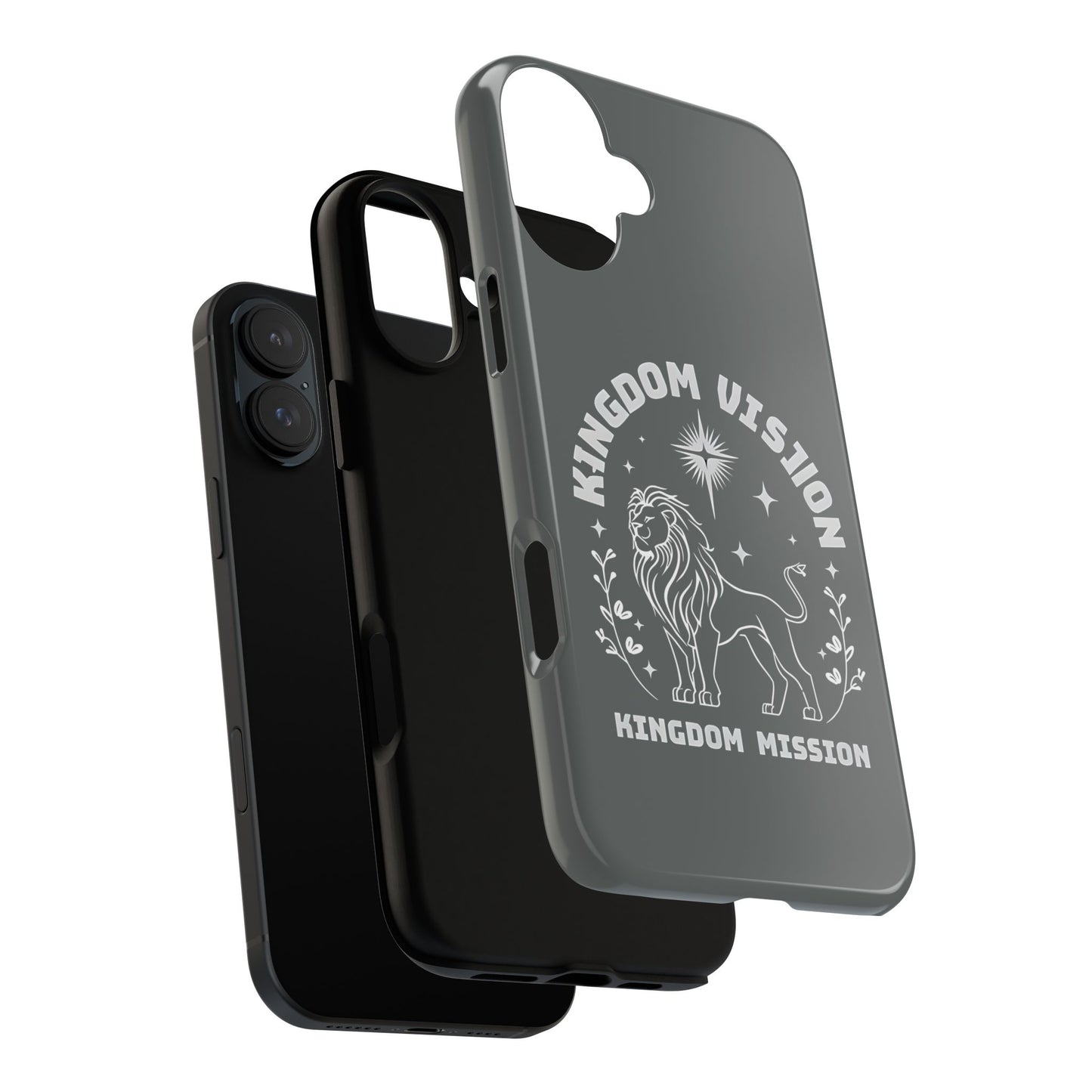 Kingdom Vision Phone Case - Inspirational Lion Design for iPhone 12 to iPhone 16
