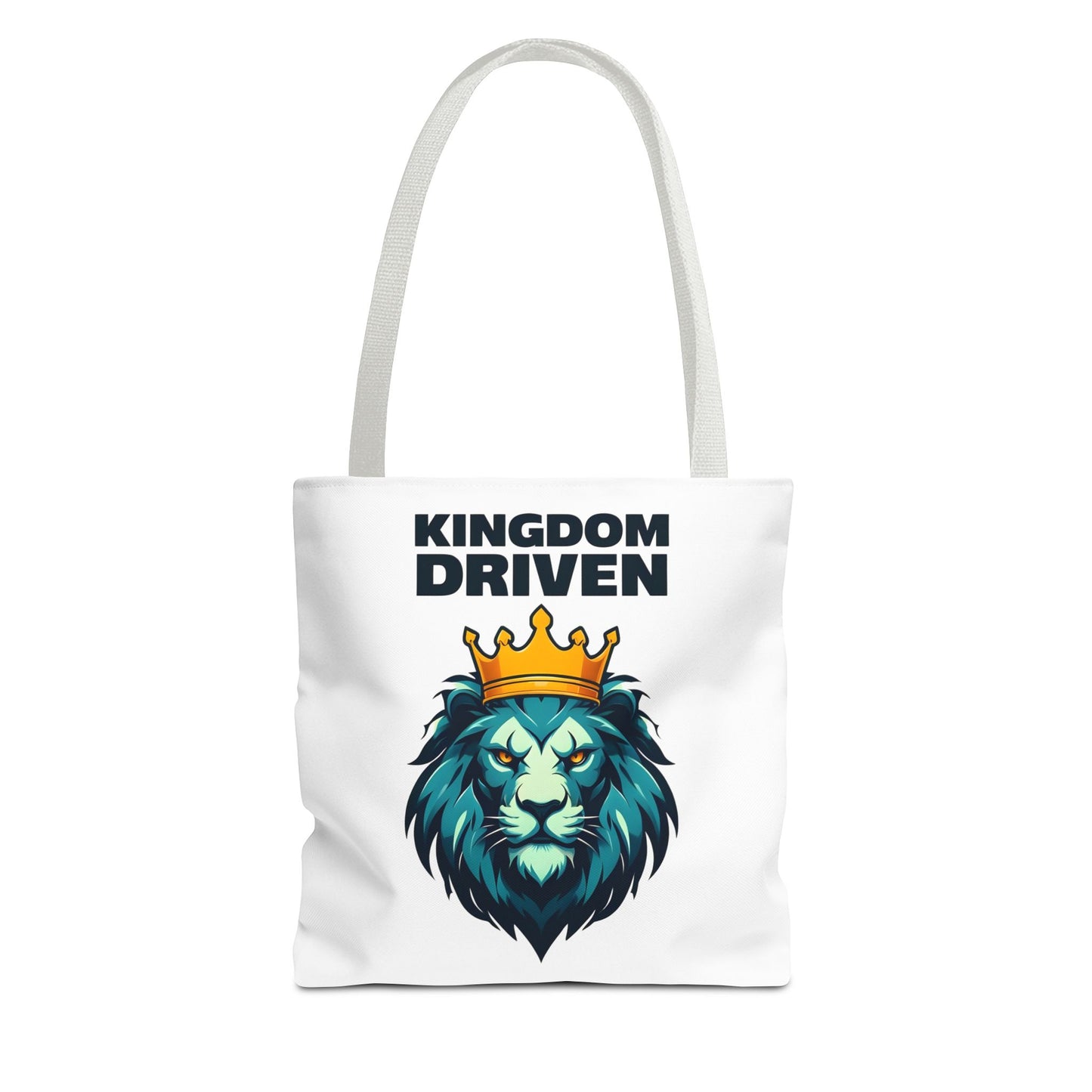 Kingdom Driven Lion Tote Bag β Durable Canvas Bag with Inspirational Design for Everyday Use