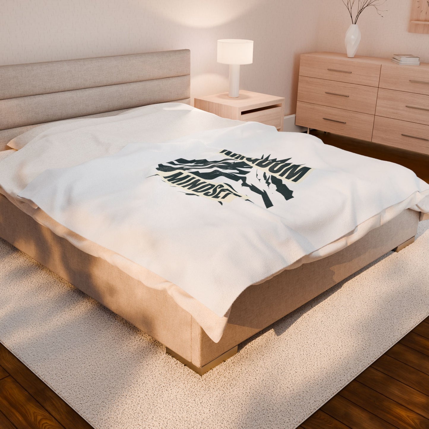 Kingdom Mindset Velveteen Plush Blanket – Ultra-Soft, Warm & Durable for Home & Gifts