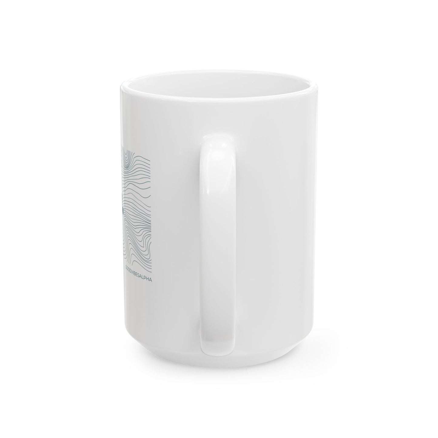 Ceramic Coffee Mug, Alpha Waves (TOW) | Gift for Coffee Lovers, Office Decor,