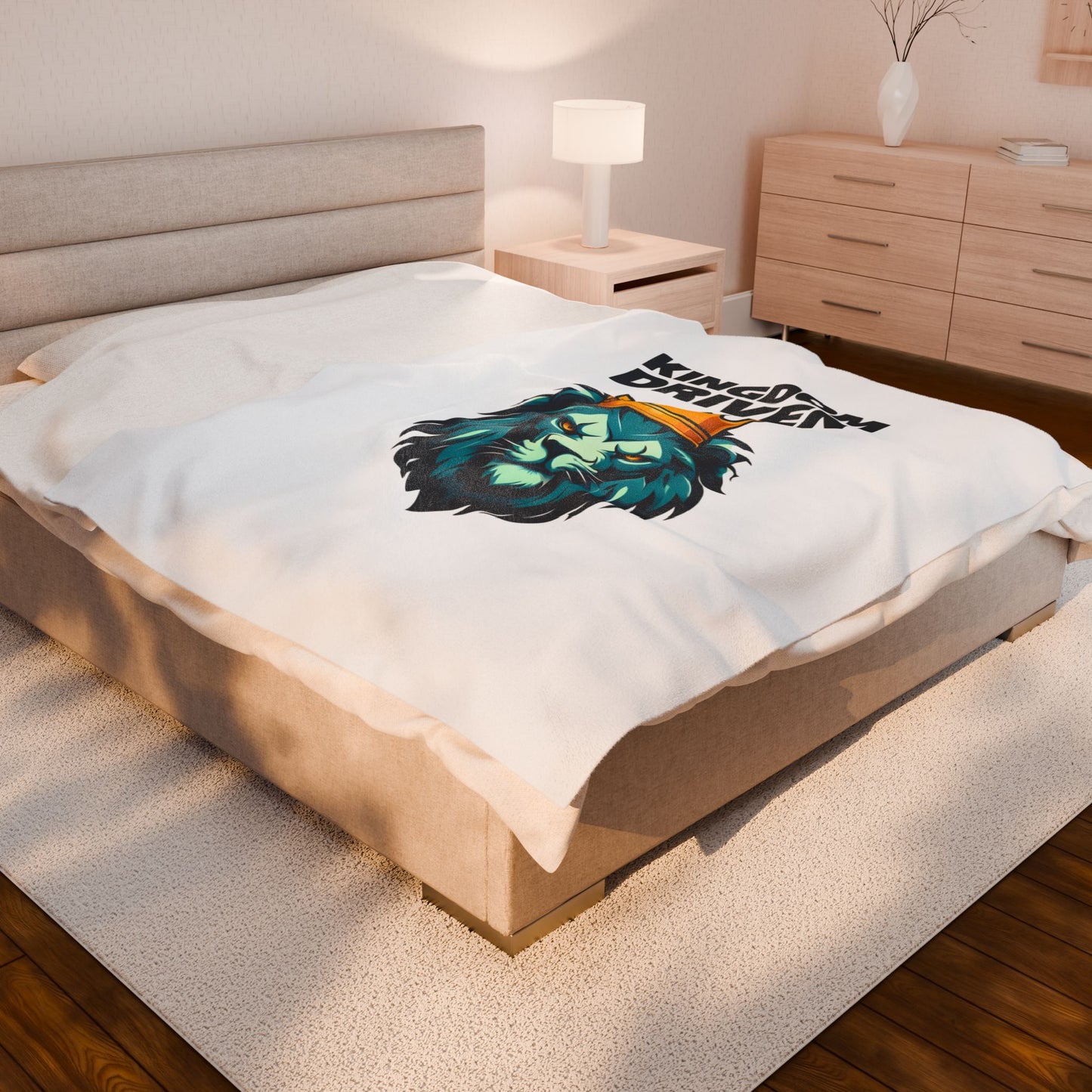 Kingdom Driven Velveteen Plush Blanket – Ultra-Soft, Warm & Durable for Home & Gifts