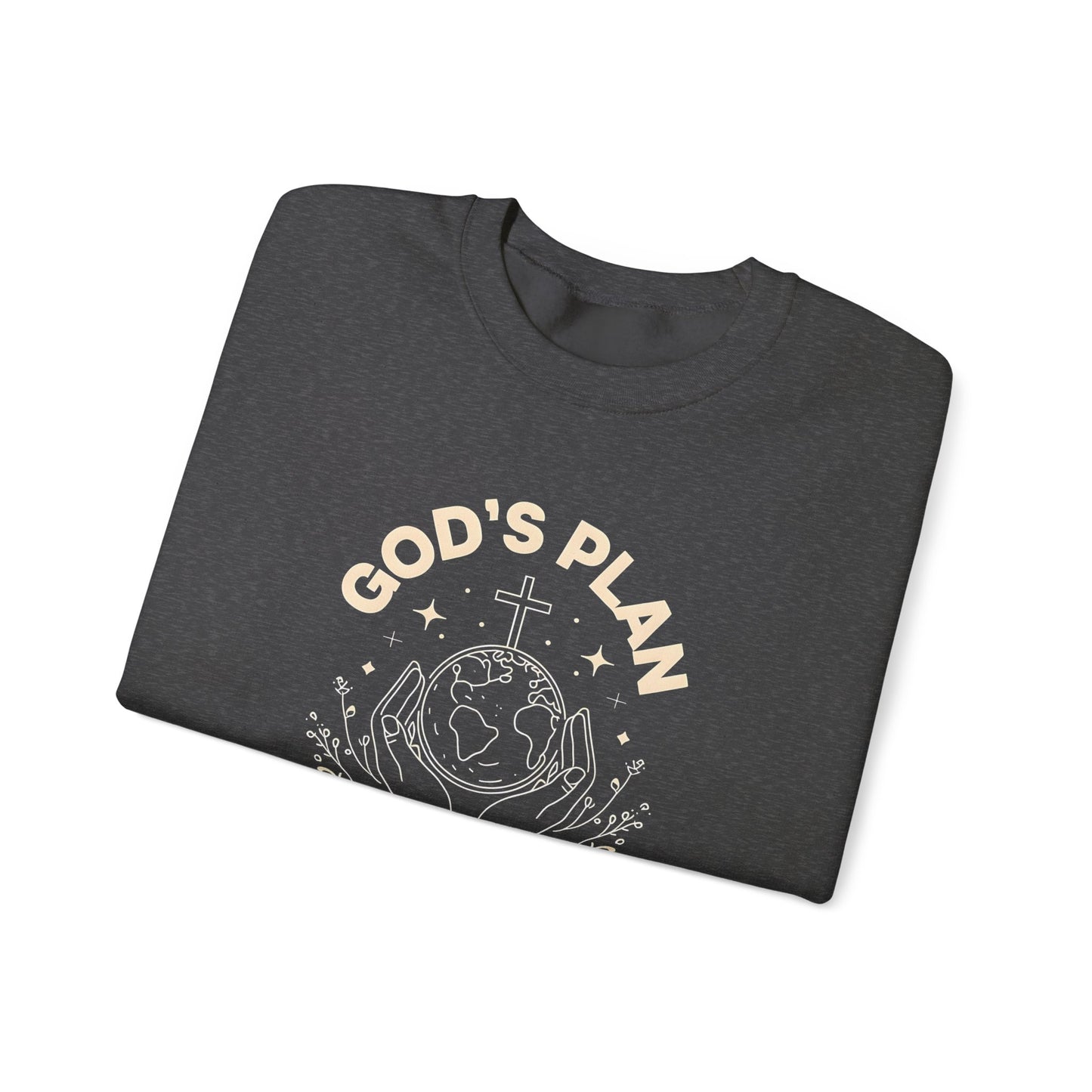 God's Plan Crewneck Sweatshirt – Soft & Cozy Unisex Pullover for Casual & Streetwear Style