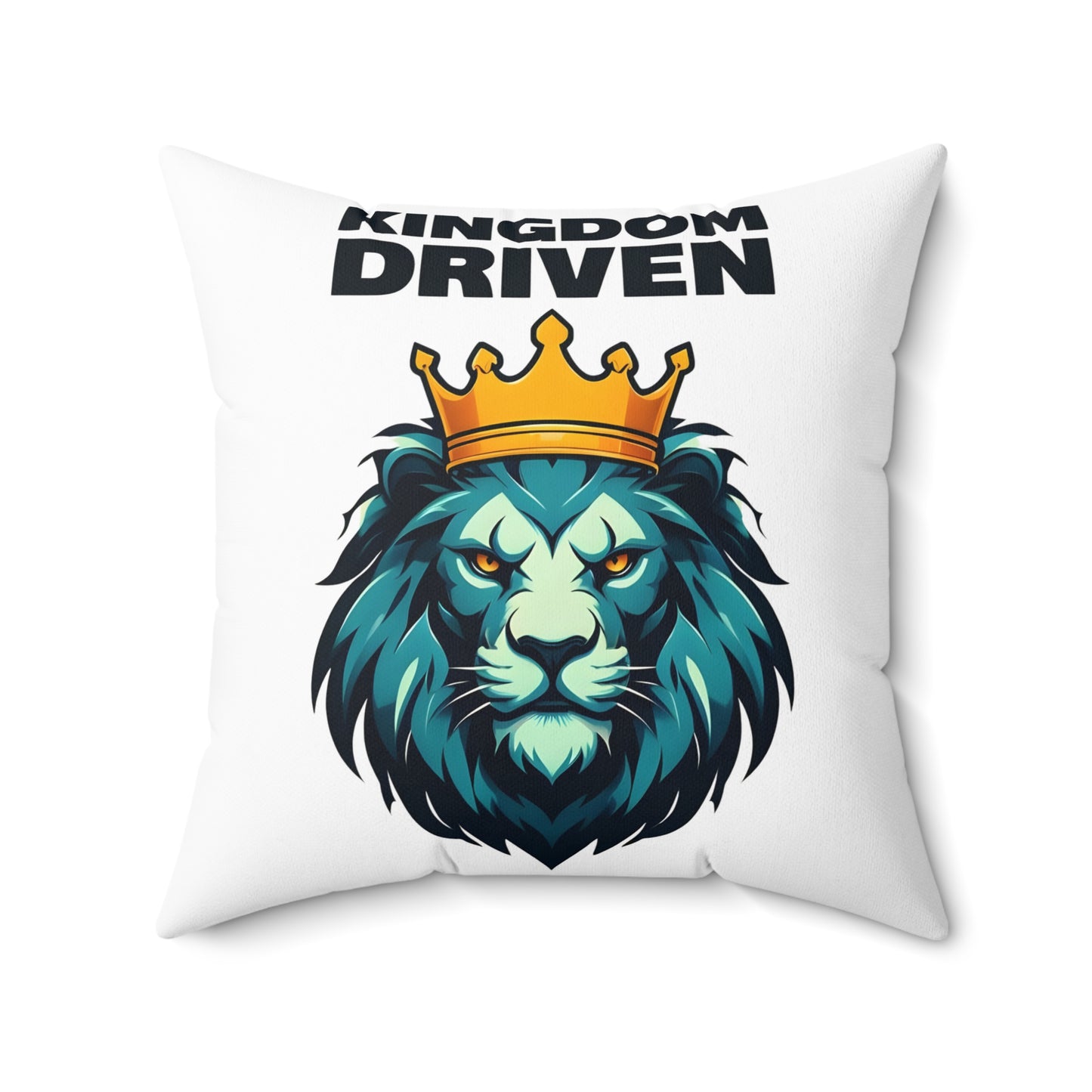 Kingdom Driven Soft & Durable Square Pillow – Plush Polyester Cushion for Home & Office Decor