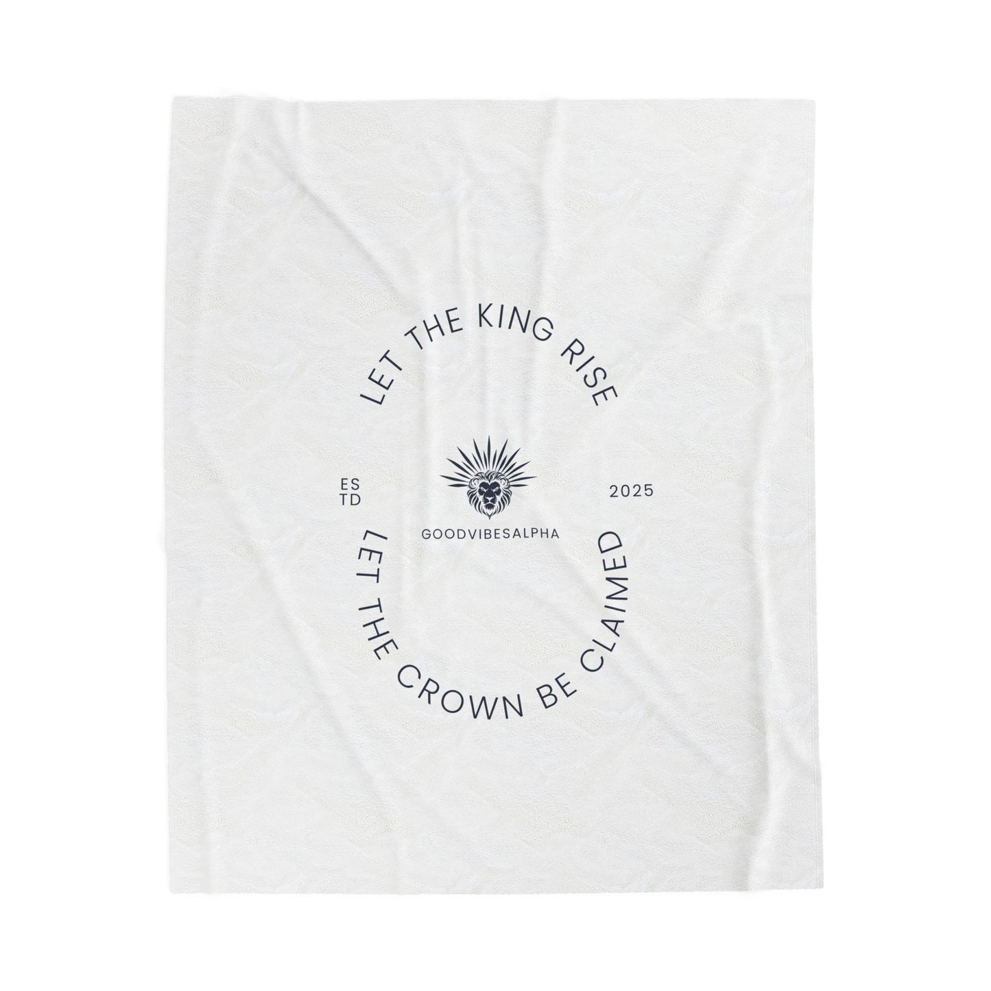 Let The King Rise Plush Blanket (GOB) | Cozy Home Decor, Relaxation Blanket