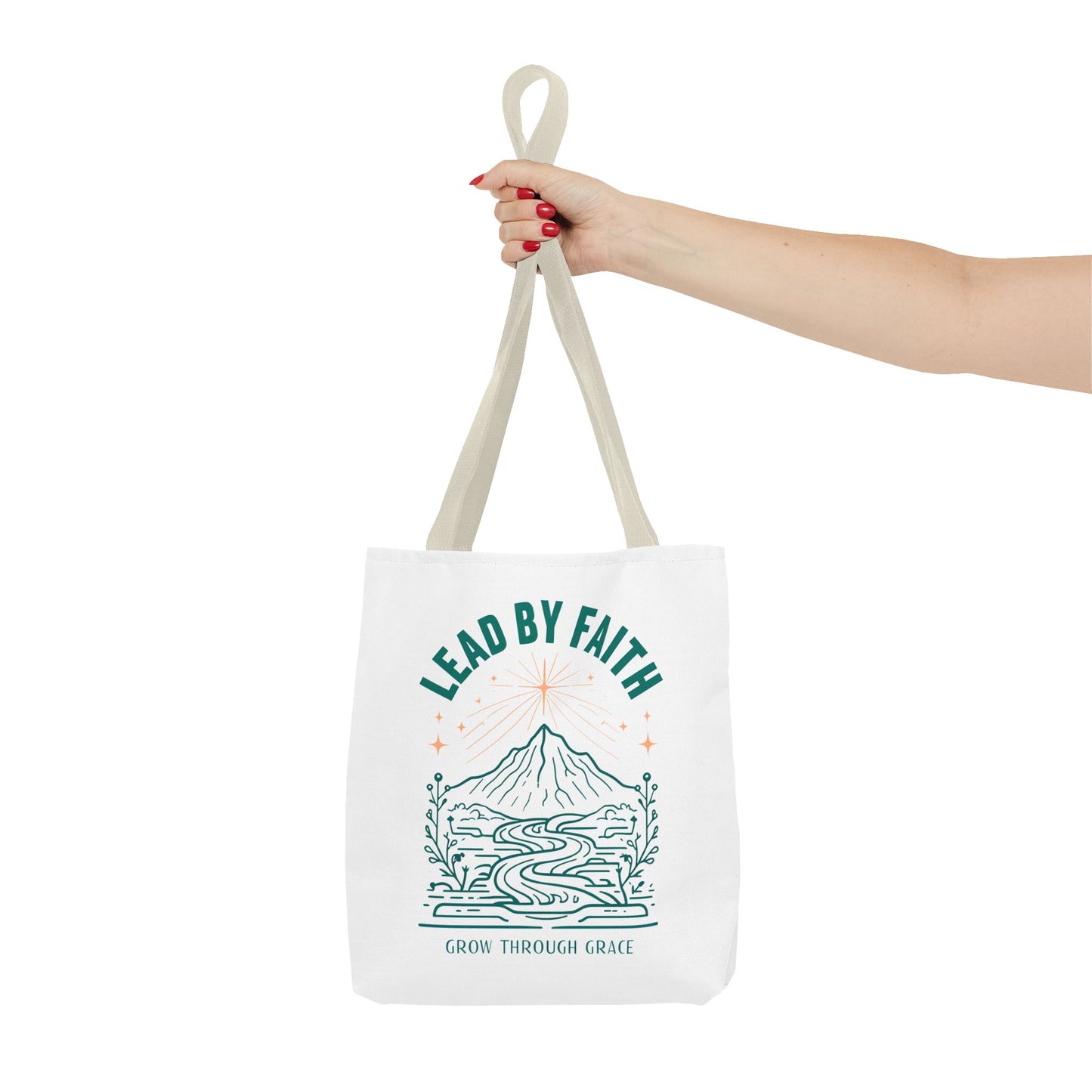 Lead by Faith Tote Bag β Durable Canvas Bag for Everyday Use