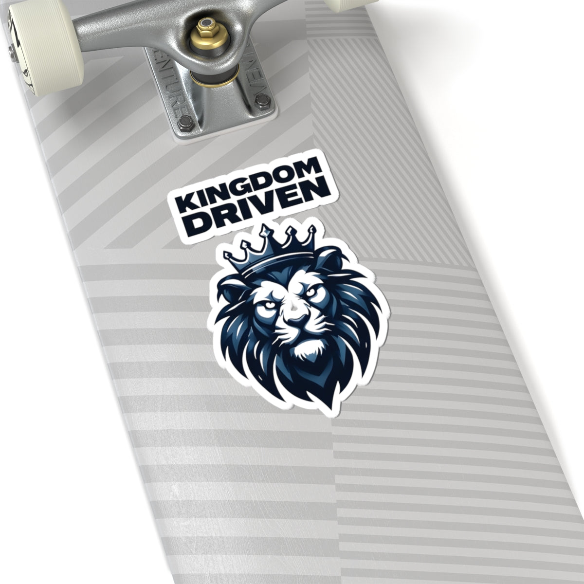 Kingdom Driven Design Sticker – Durable Kiss-Cut, Glossy Finish, Scratch-Resistant