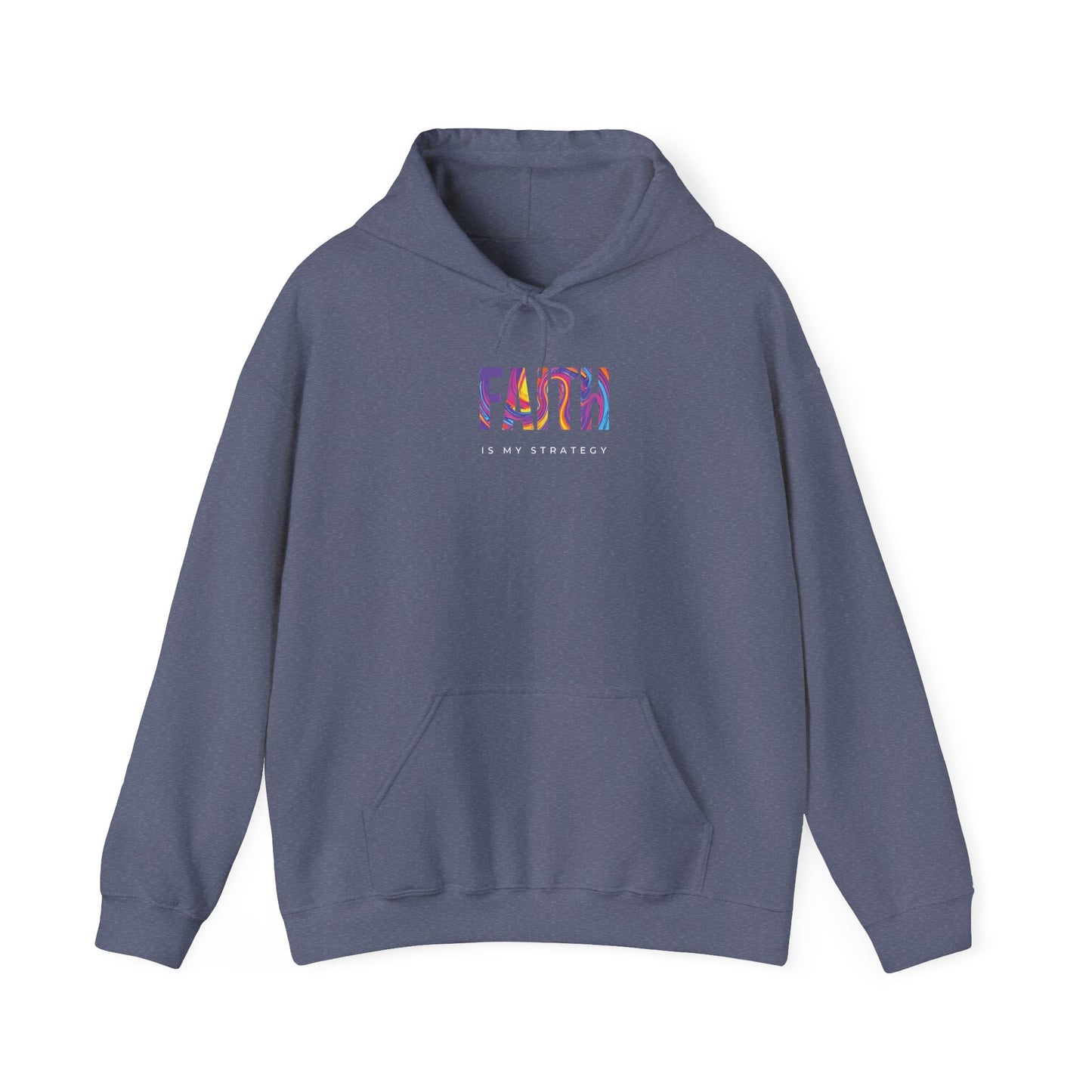 Faith Is My Strategy Hoodie – Soft & Cozy Unisex Pullover for Casual & Streetwear Style