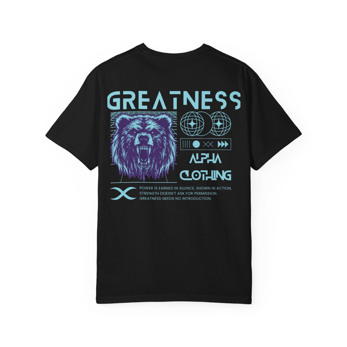 Greatness (Aqua) Unisex Garment-Dyed T-Shirt – Soft, Durable & Comfortable Everyday Wear