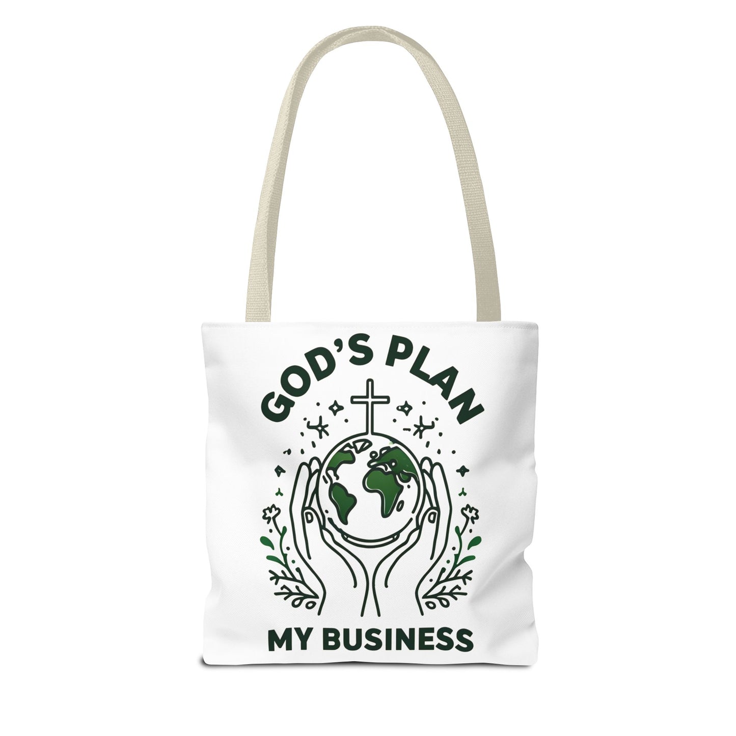 God's Plan Inspirational Tote Bag β Durable Canvas Bag with Purposeful Design for Everyday Use