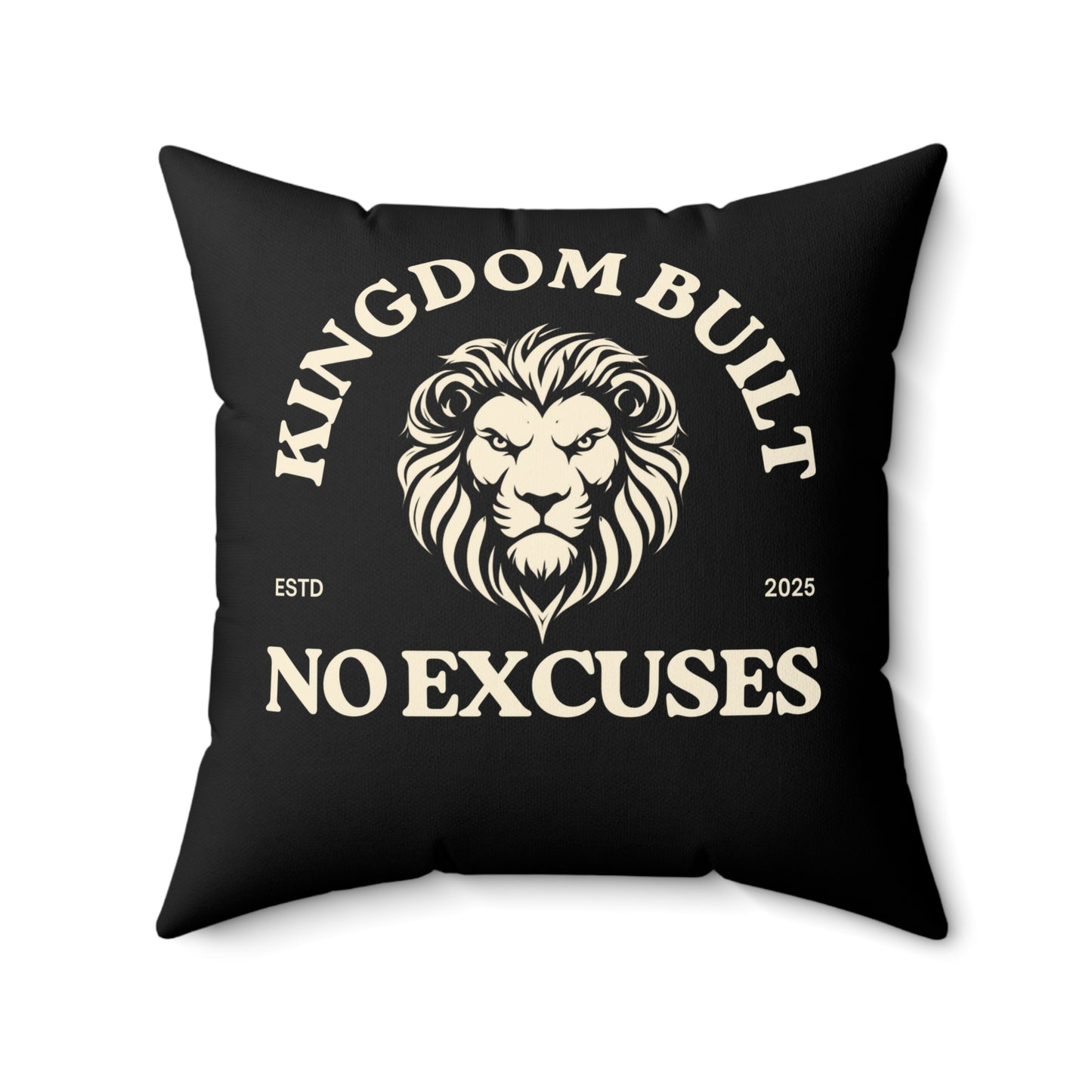 Kingdom Built Soft & Durable Square Pillow – Plush Polyester Cushion for Home & Office Decor