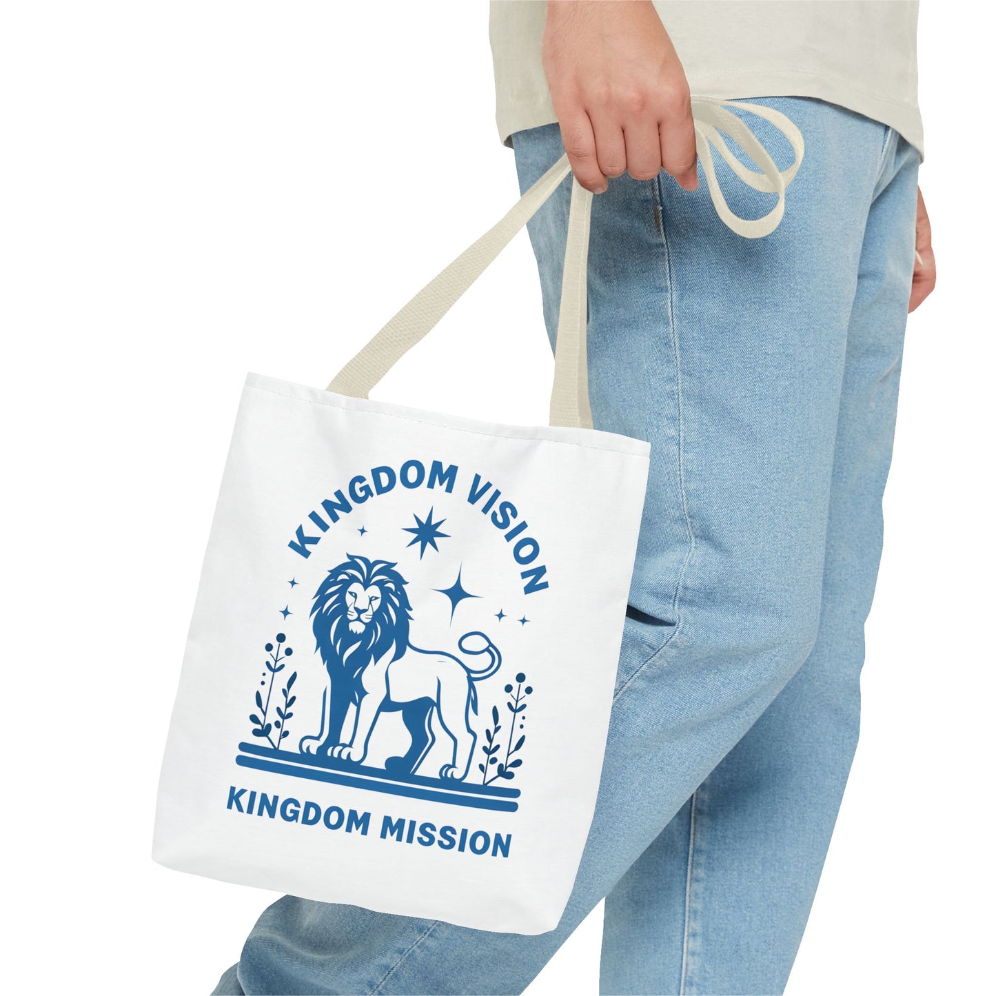 Kingdom Vision Lion Tote Bag β Durable Canvas Bag with Bold & Empowering Design