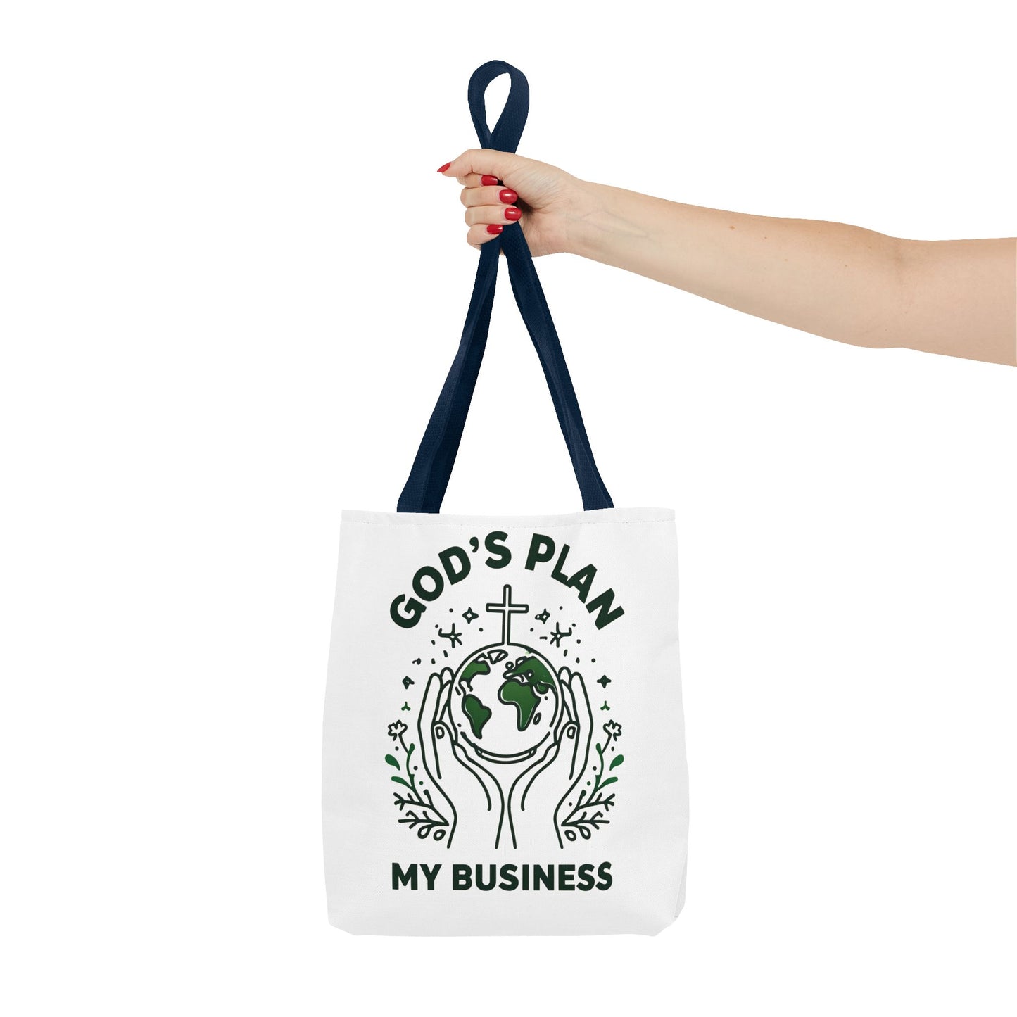 God's Plan Inspirational Tote Bag β Durable Canvas Bag with Purposeful Design for Everyday Use