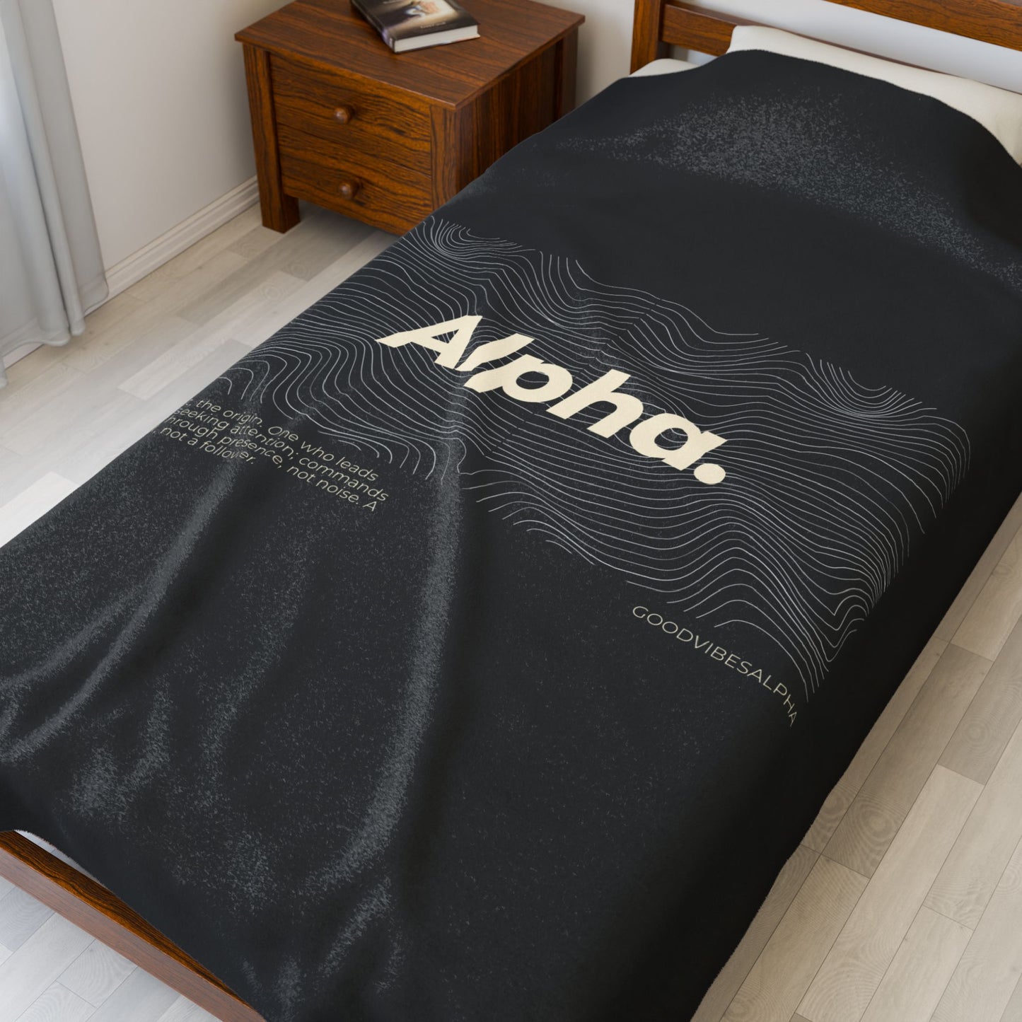 Alpha Waves Plush Blanket (IOB) | Cozy Home Decor, Relaxation Blanket