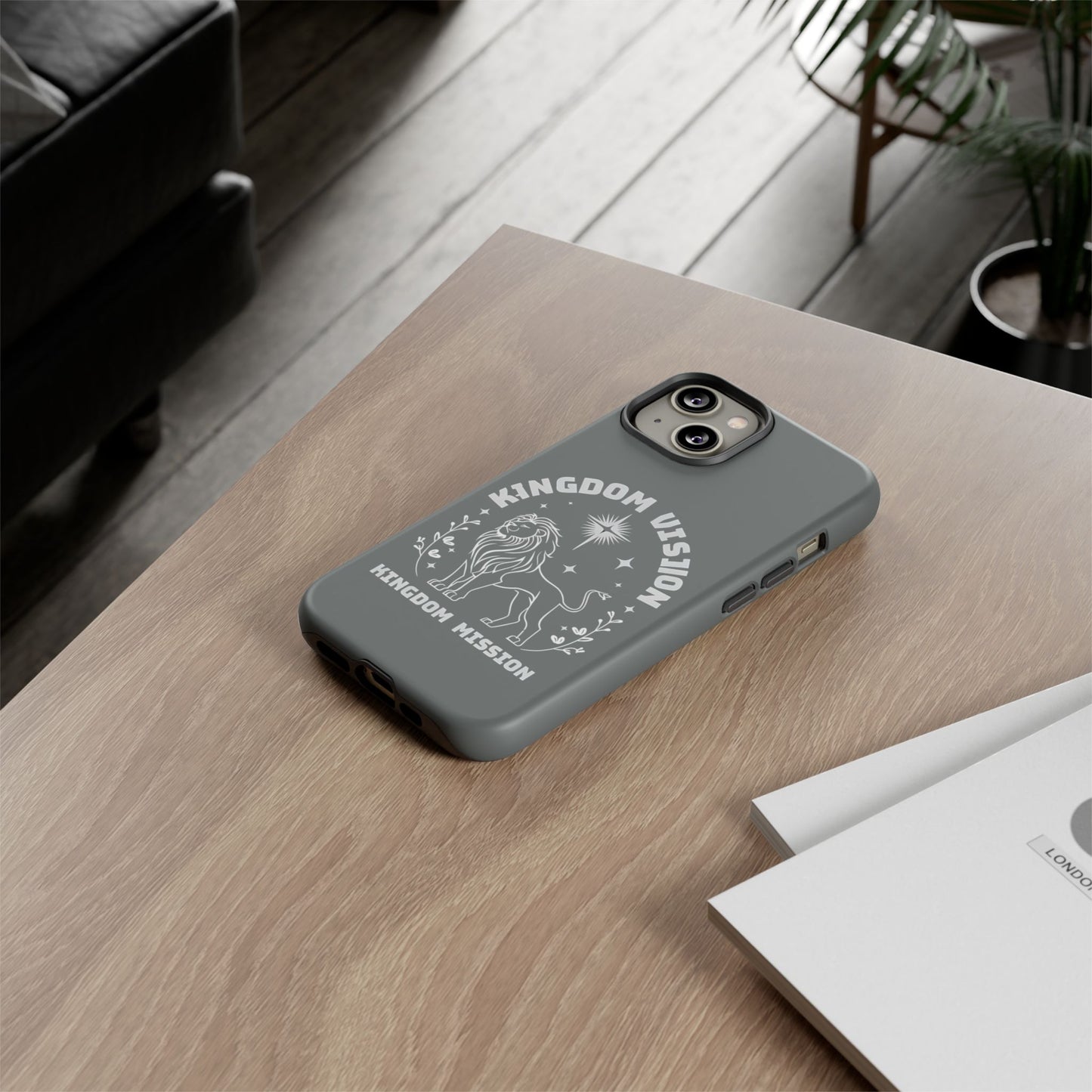 Kingdom Vision Phone Case - Inspirational Lion Design for iPhone 12 to iPhone 16
