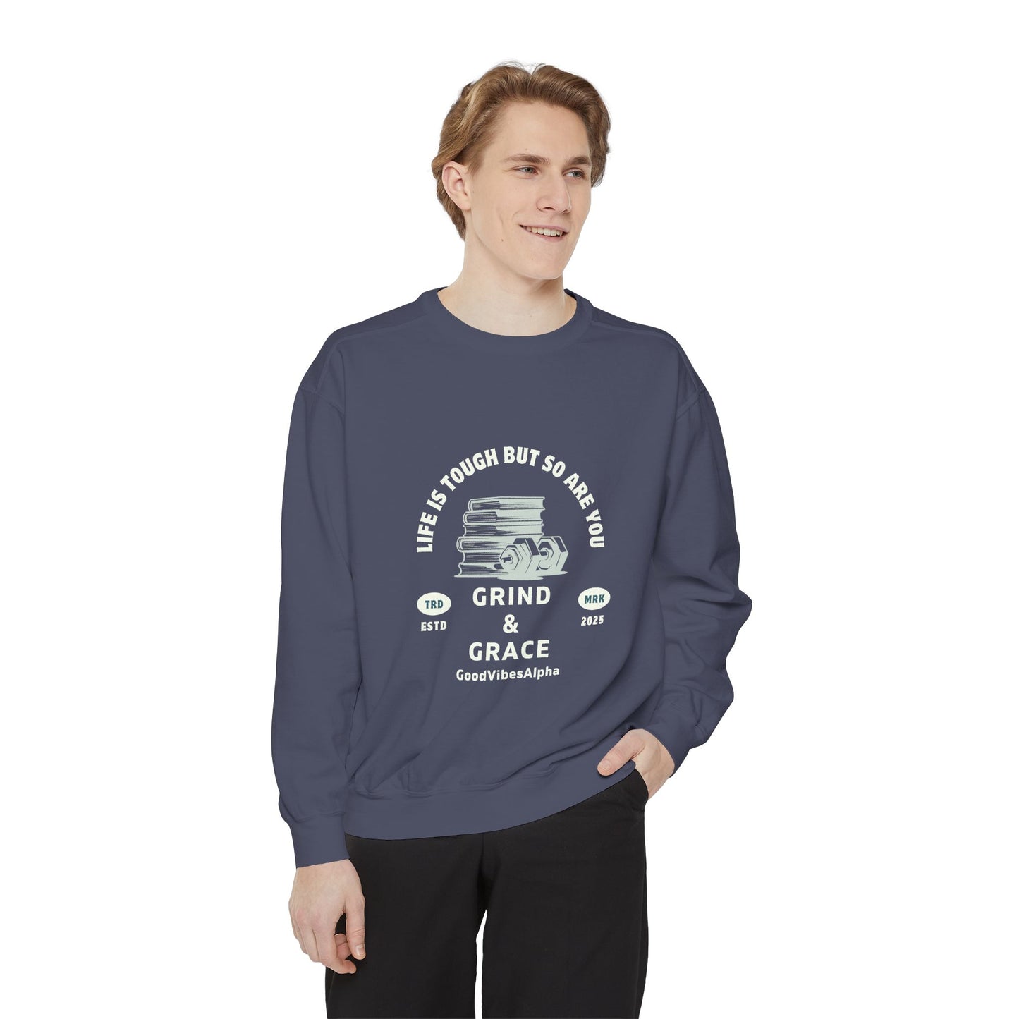Grind & Grace Unisex Heavyweight Sweatshirt – Soft, Warm & Durable for Everyday Comfort