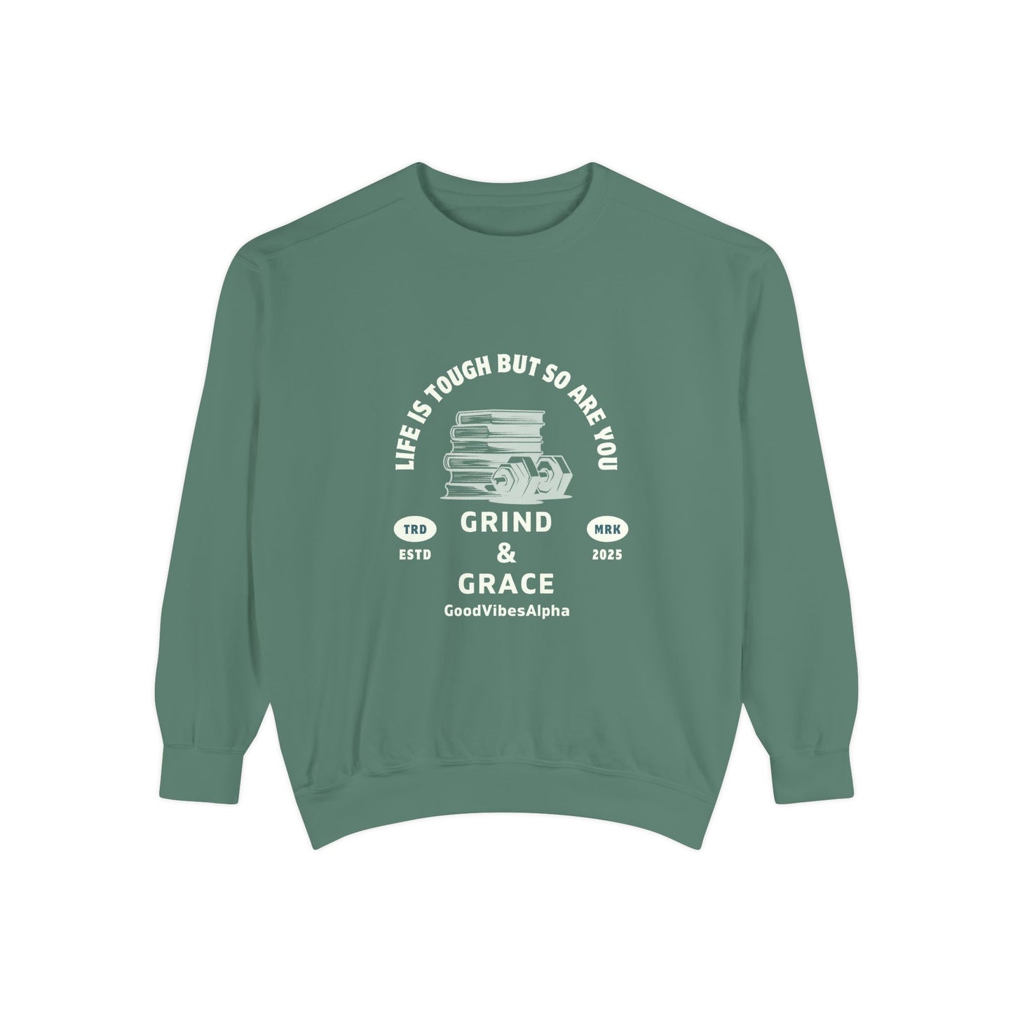 Grind & Grace Unisex Heavyweight Sweatshirt – Soft, Warm & Durable for Everyday Comfort