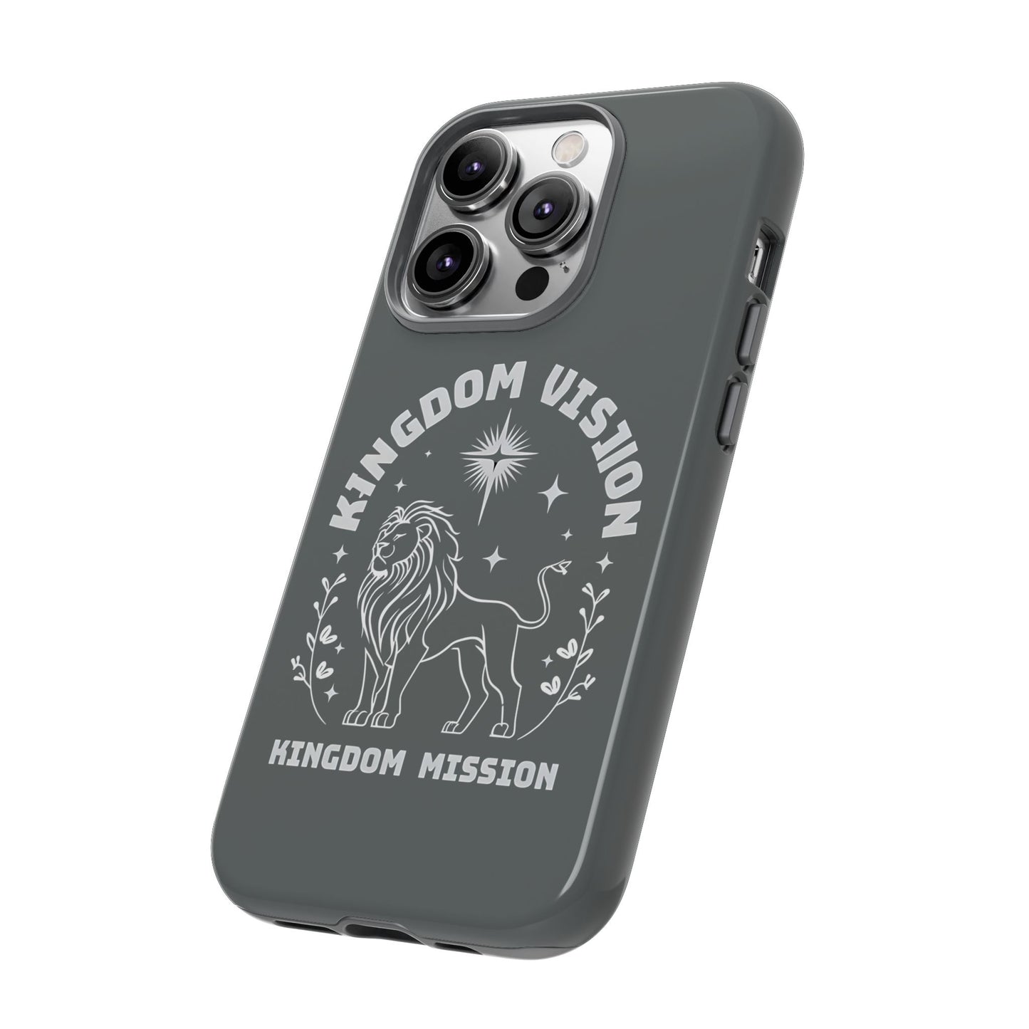 Kingdom Vision Phone Case - Inspirational Lion Design for iPhone 12 to iPhone 16