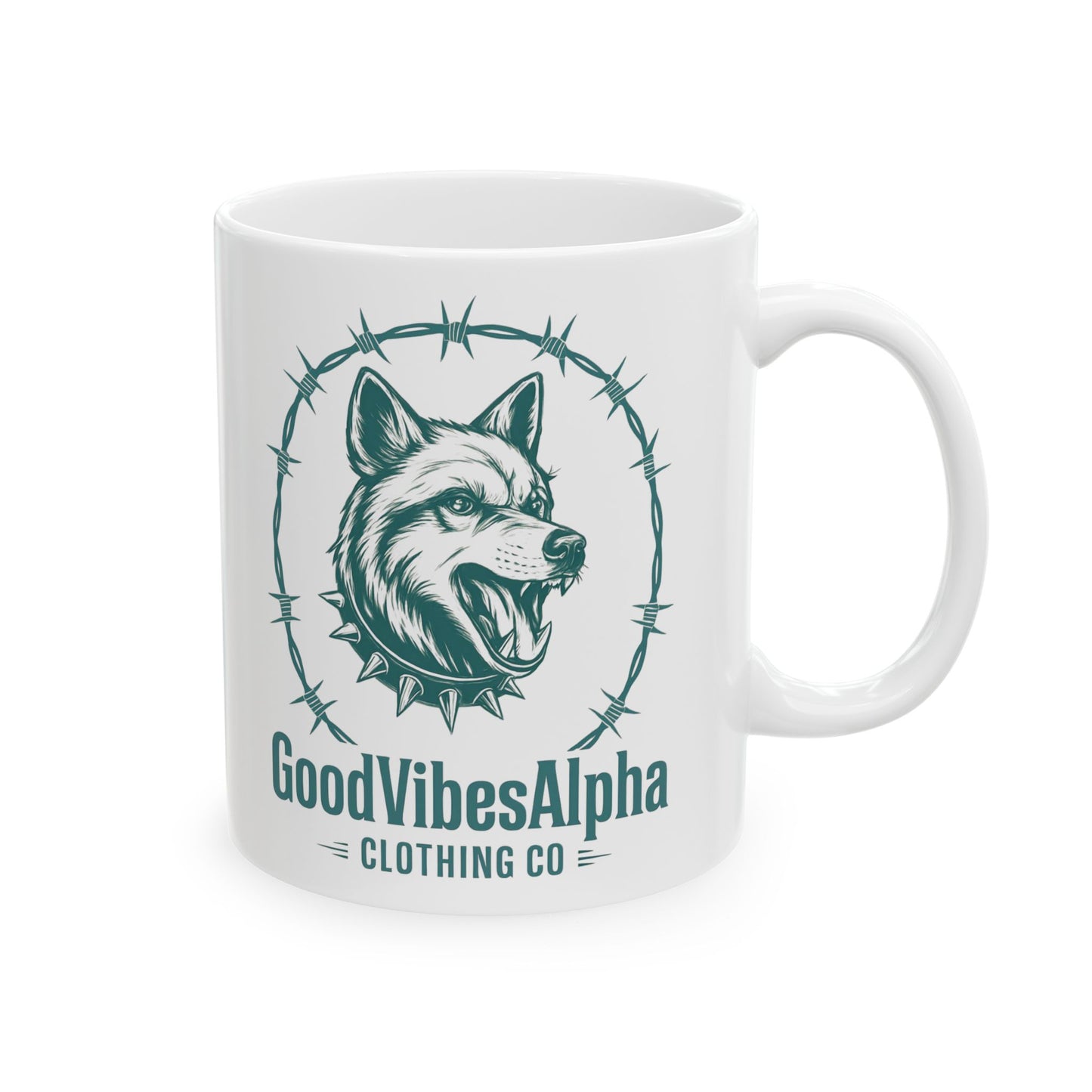 Ceramic Coffee Mug, GVA Wolf (TOW) | Gift for Coffee Lovers, Office Decor,