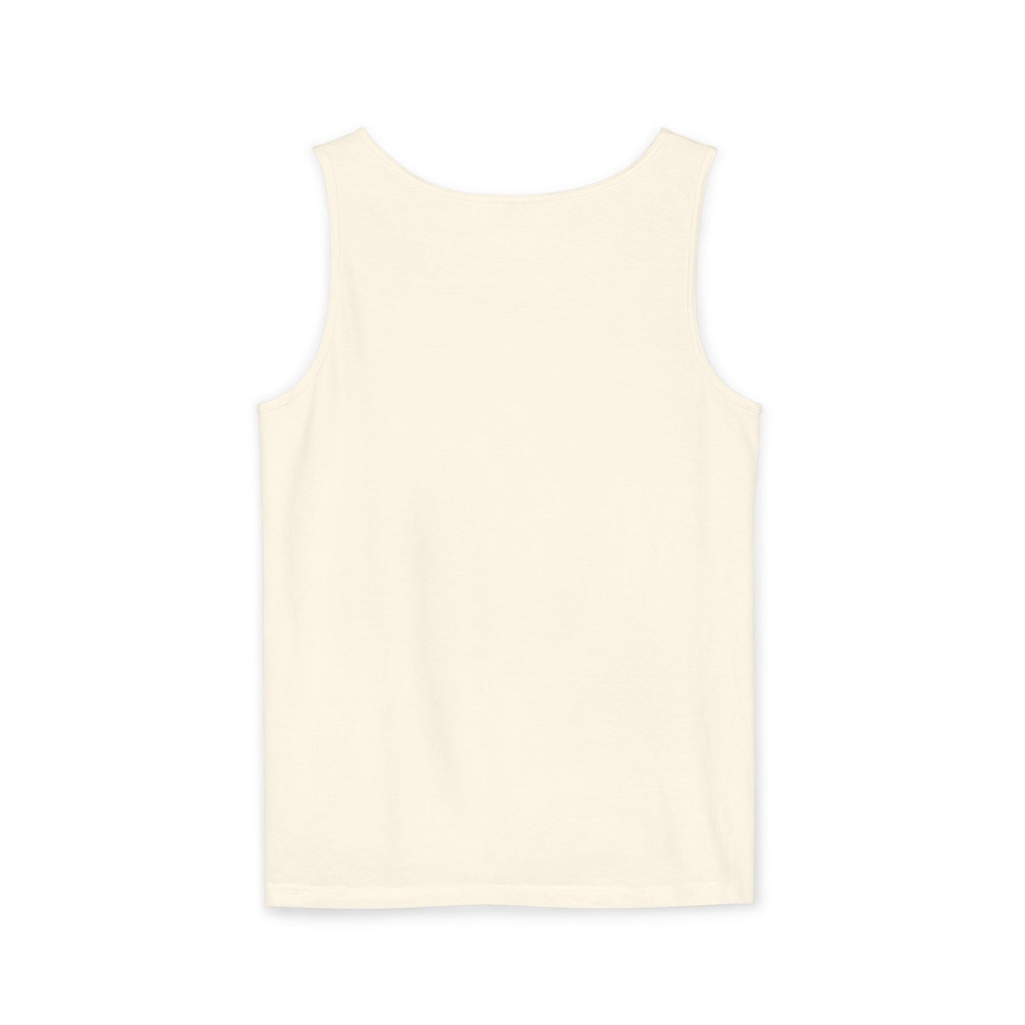 Beach Time (Teal) Unisex Garment-Dyed Tank Top – Summer Fit for Beach Days, Relaxed Casual Wear, Travel Outfit