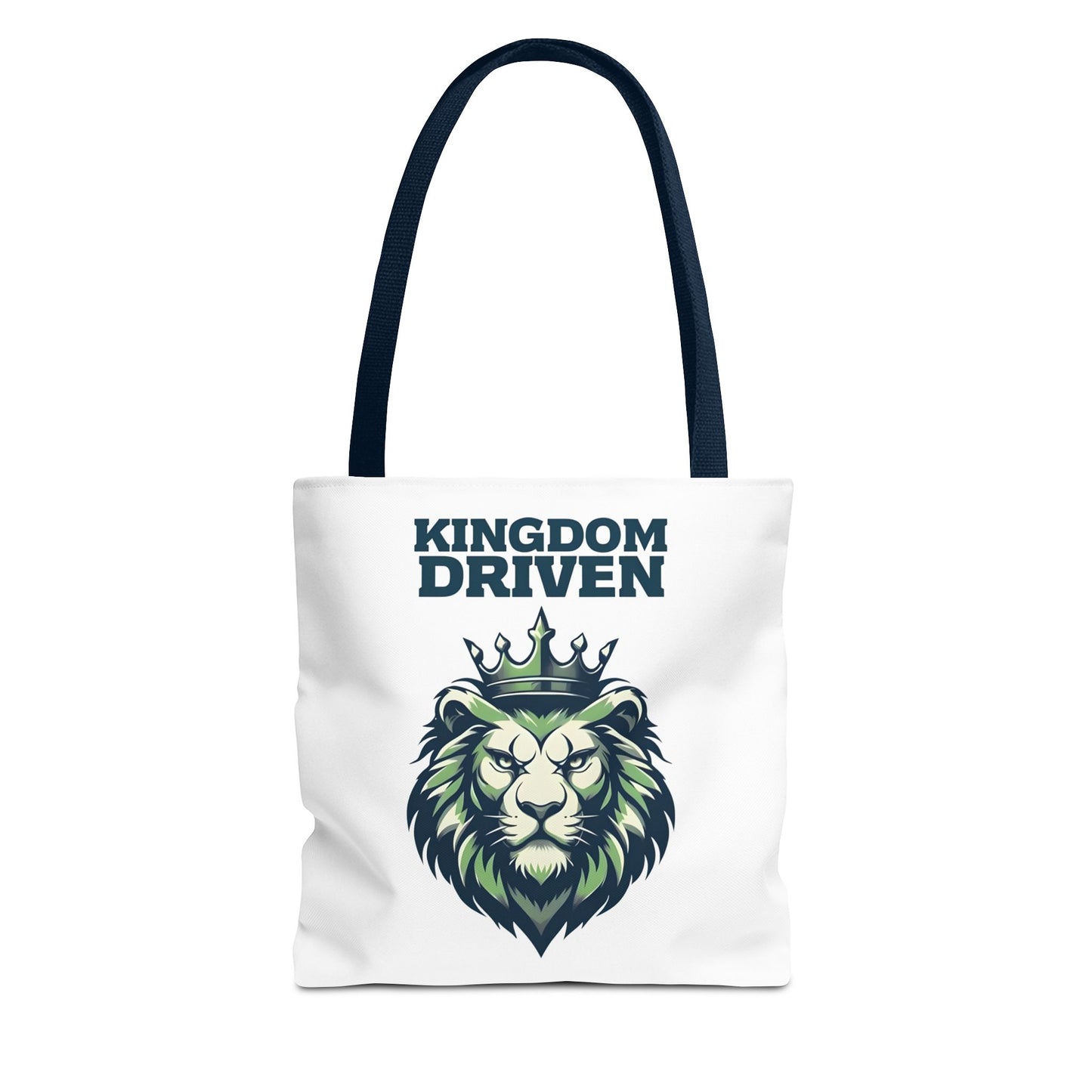 Kingdom Driven Lion Tote Bag β Durable Canvas Bag with Inspirational Design for Everyday Use
