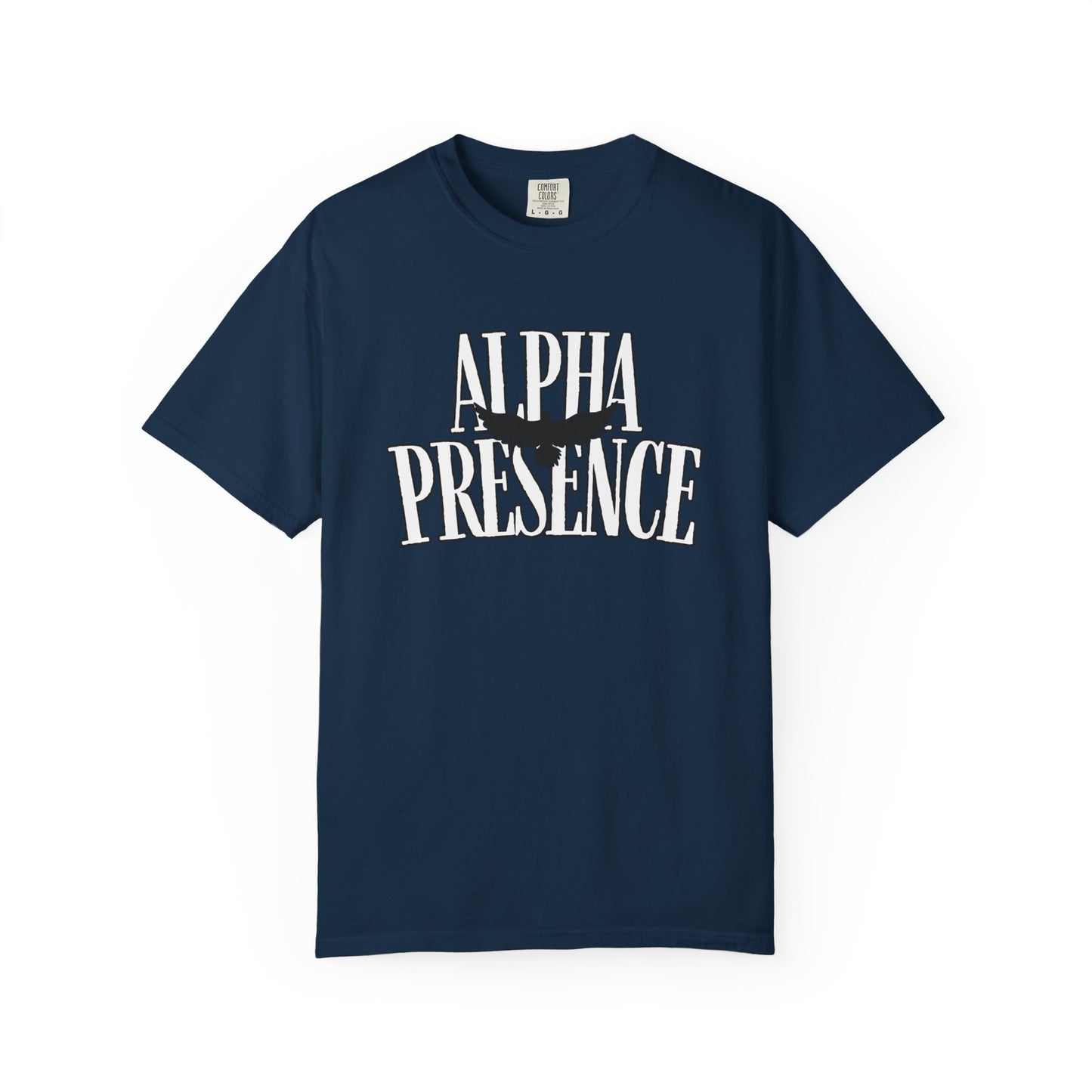 Alpha Presence Unisex Garment-Dyed T-Shirt – Casual Everyday Fit, Streetwear Vibes, Gift for Him or Her, Soft Cotton