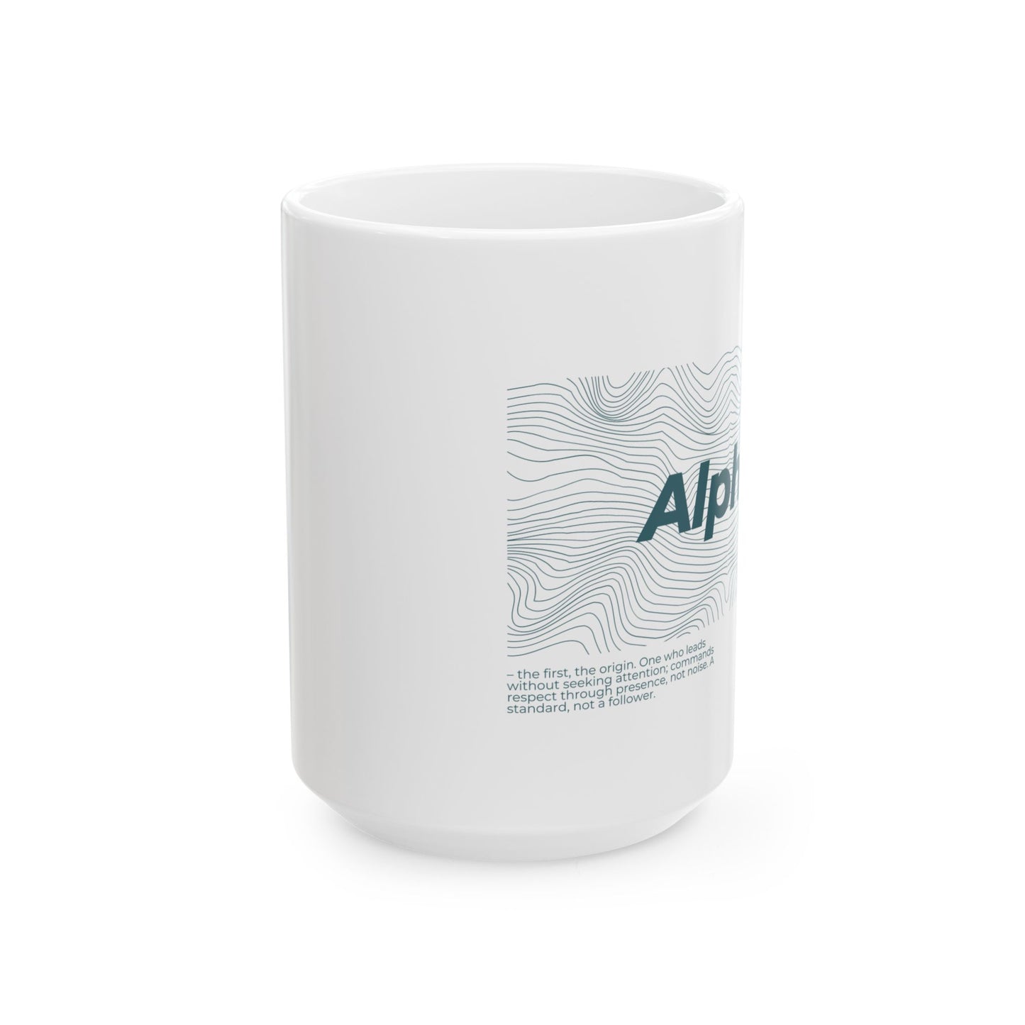 Ceramic Coffee Mug, Alpha Waves (TOW) | Gift for Coffee Lovers, Office Decor,