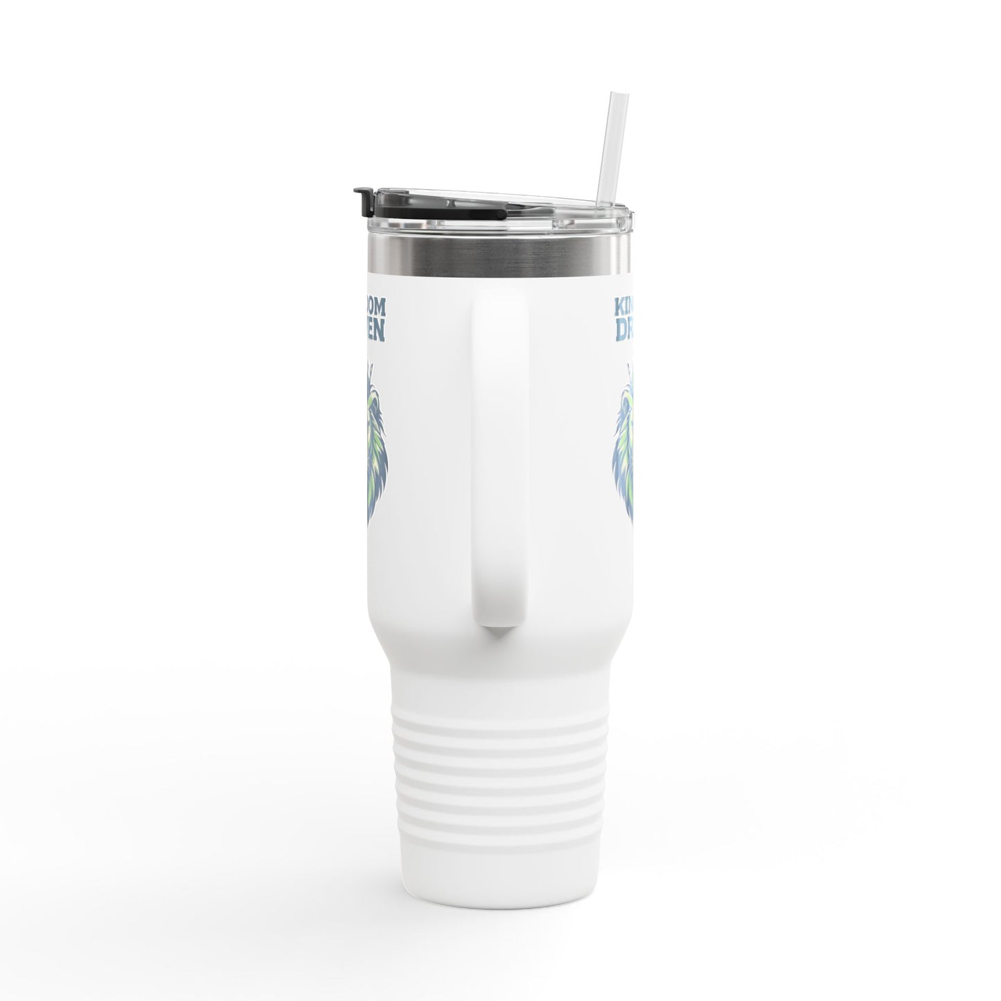 Kingdom Driven 40oz Insulated Travel Mug – Stainless Steel, Double-Wall, Leak-Proof with Handle