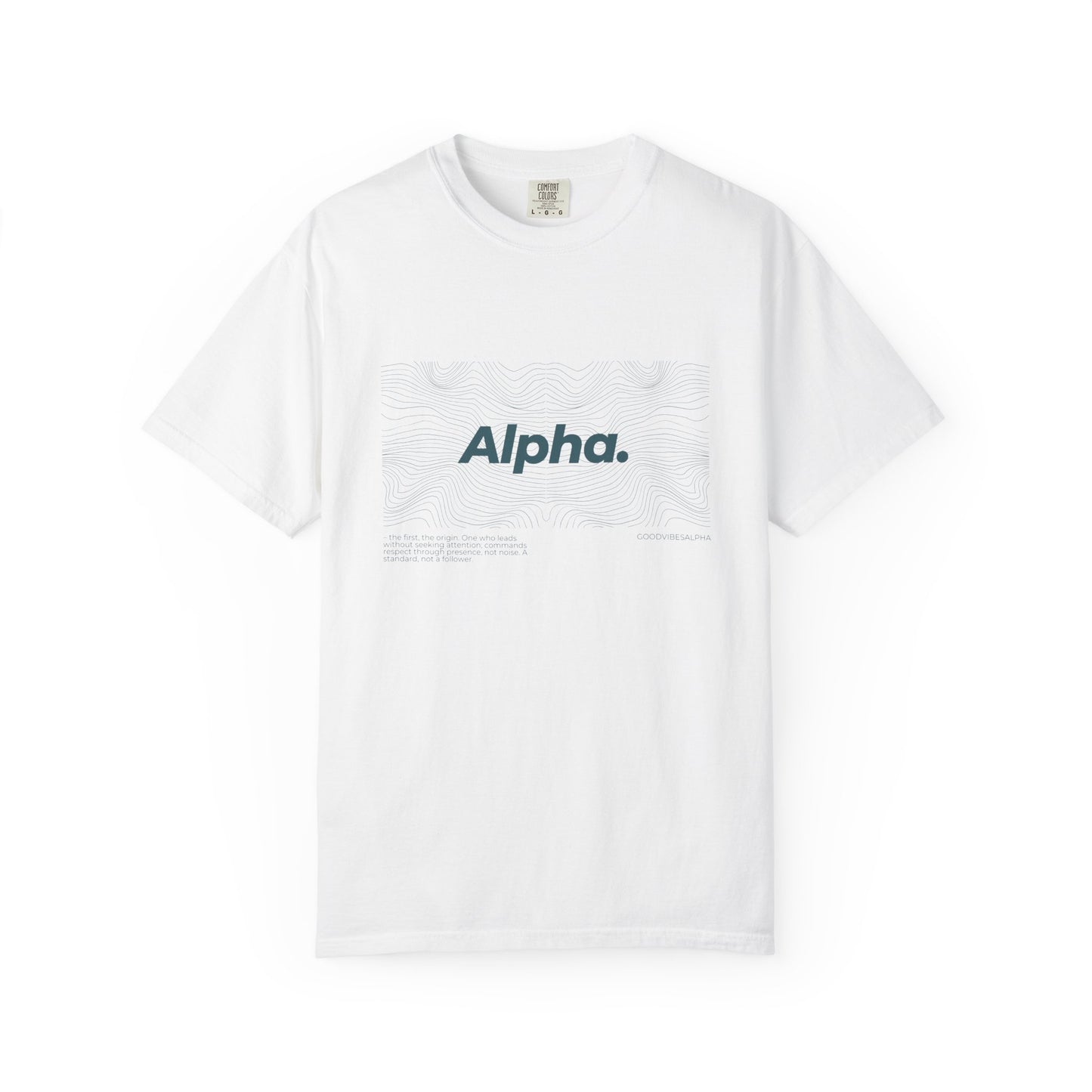 Alpha Waves Unisex Garment-Dyed T-Shirt – Streetwear-Inspired Casual Tee, Soft Fit, Everyday Outfit, Gift for Him or Her