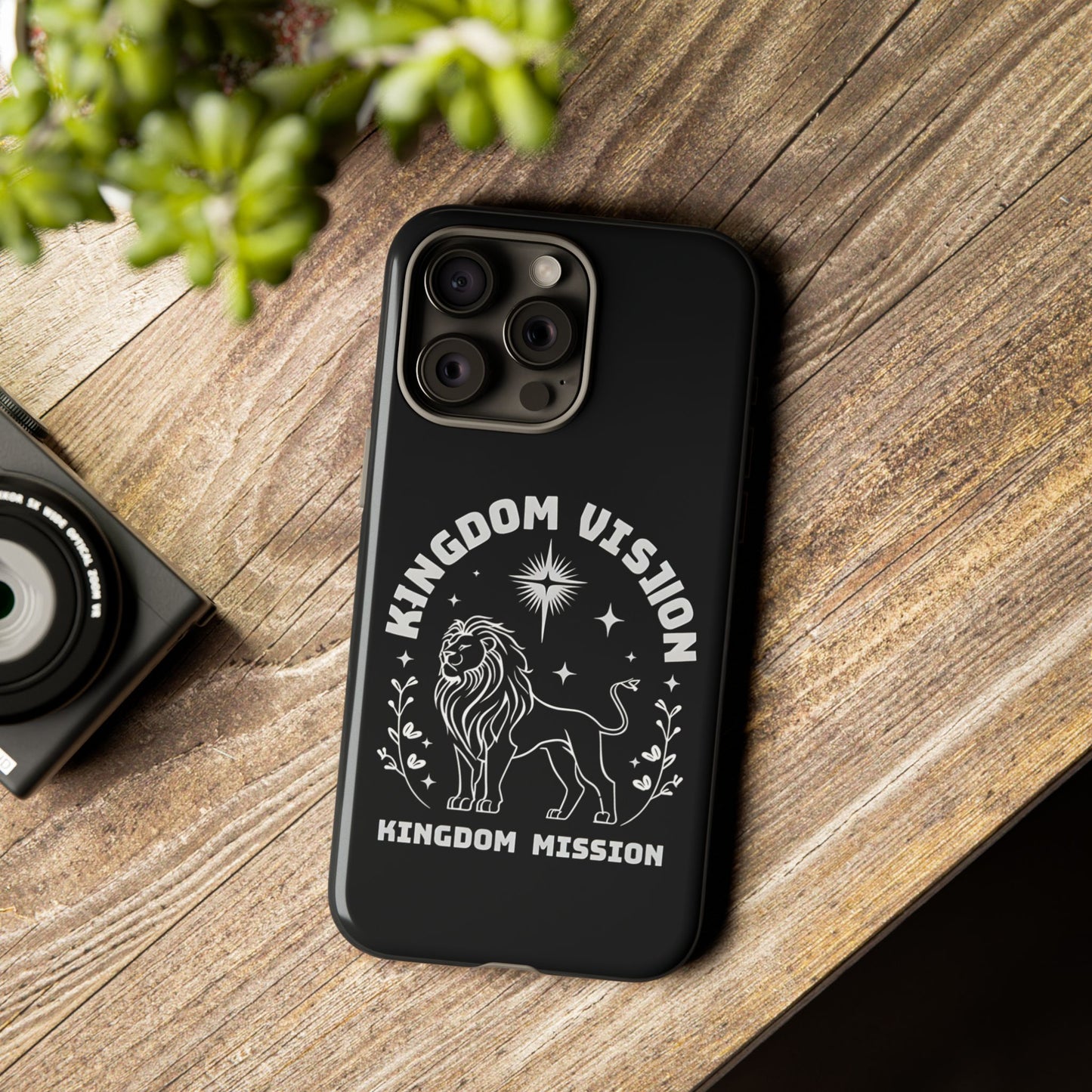 Kingdom Vision Phone Case - Inspirational Lion Design for iPhone 12 to iPhone 16