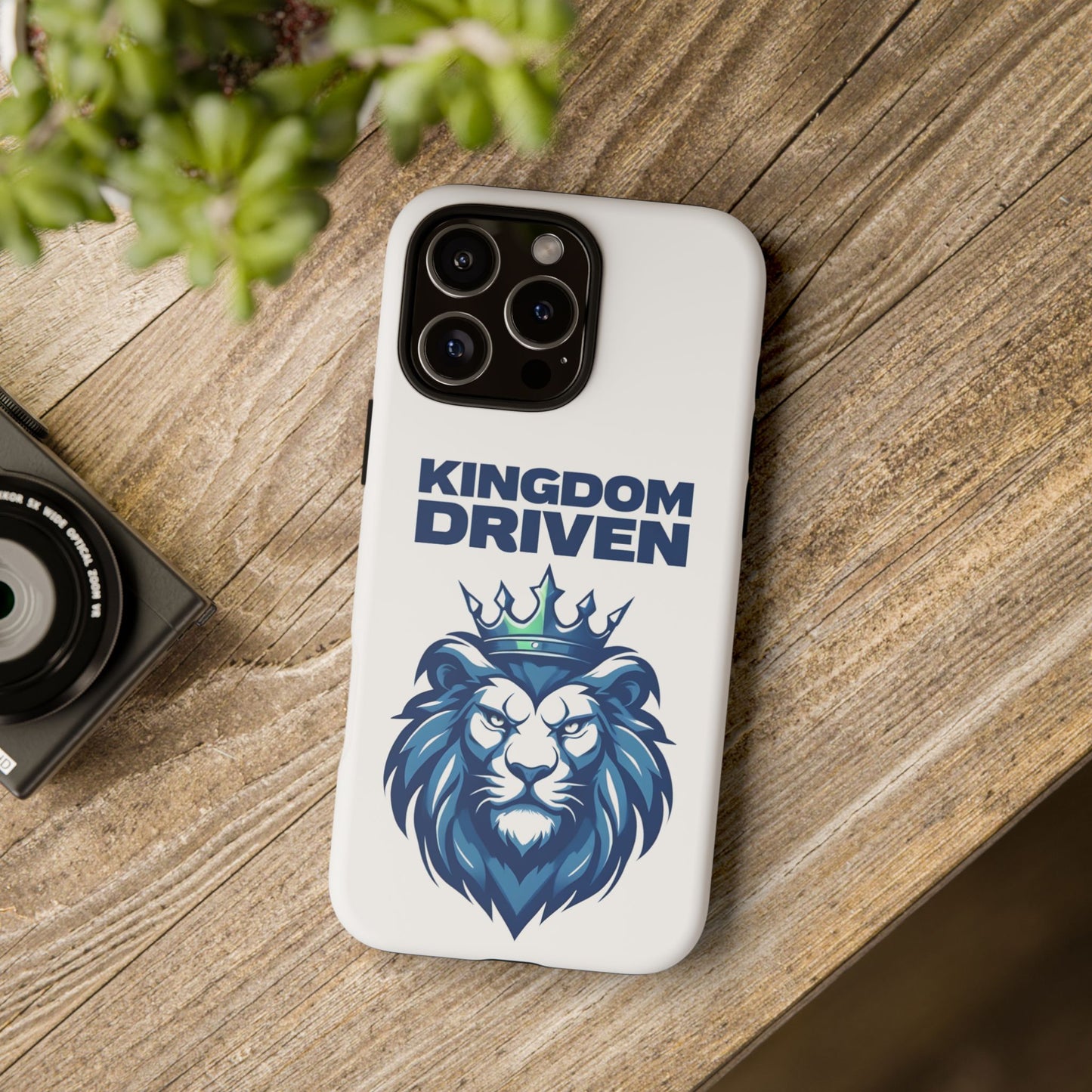 Kingdom Driven Phone Case - Lion Crown Design for iPhone 12 to iPhone 16