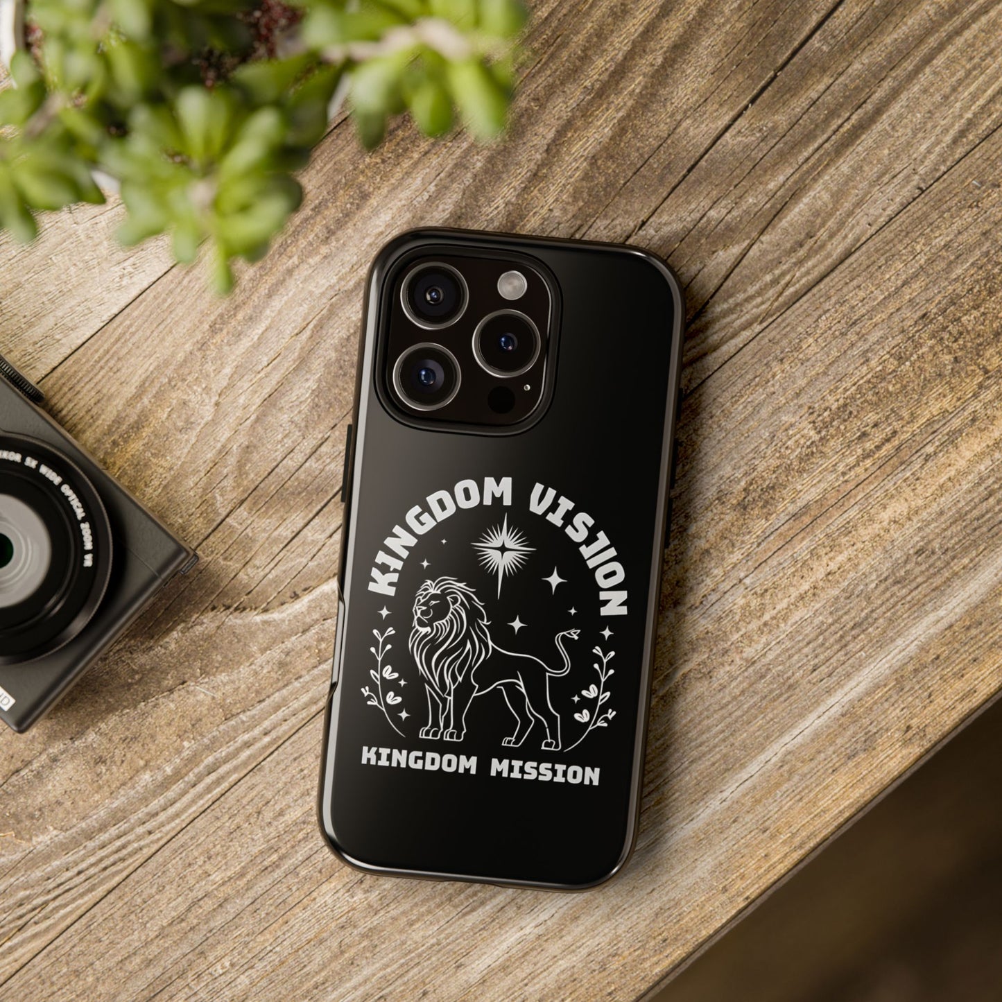 Kingdom Vision Phone Case - Inspirational Lion Design for iPhone 12 to iPhone 16