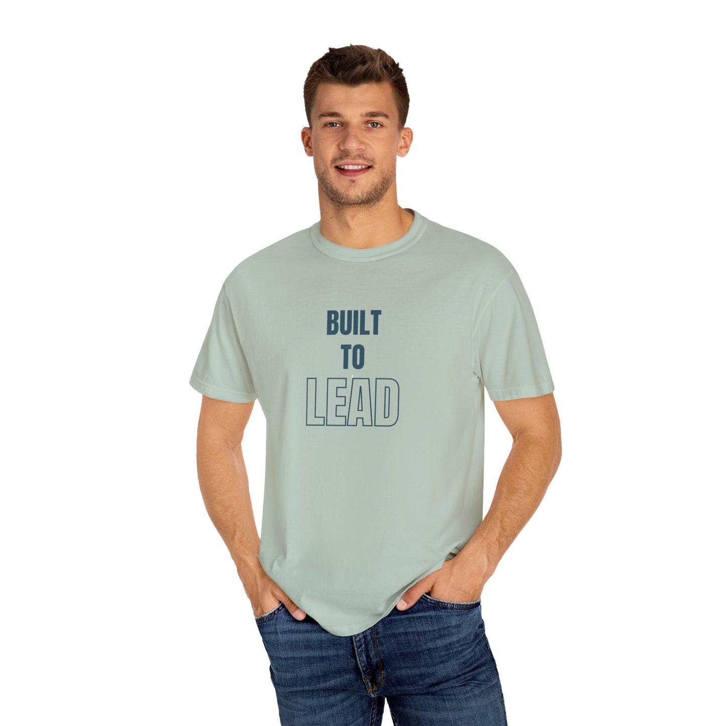 Built to Lead Unisex Garment-Dyed T-Shirt – Soft, Durable & Comfortable Everyday Wear