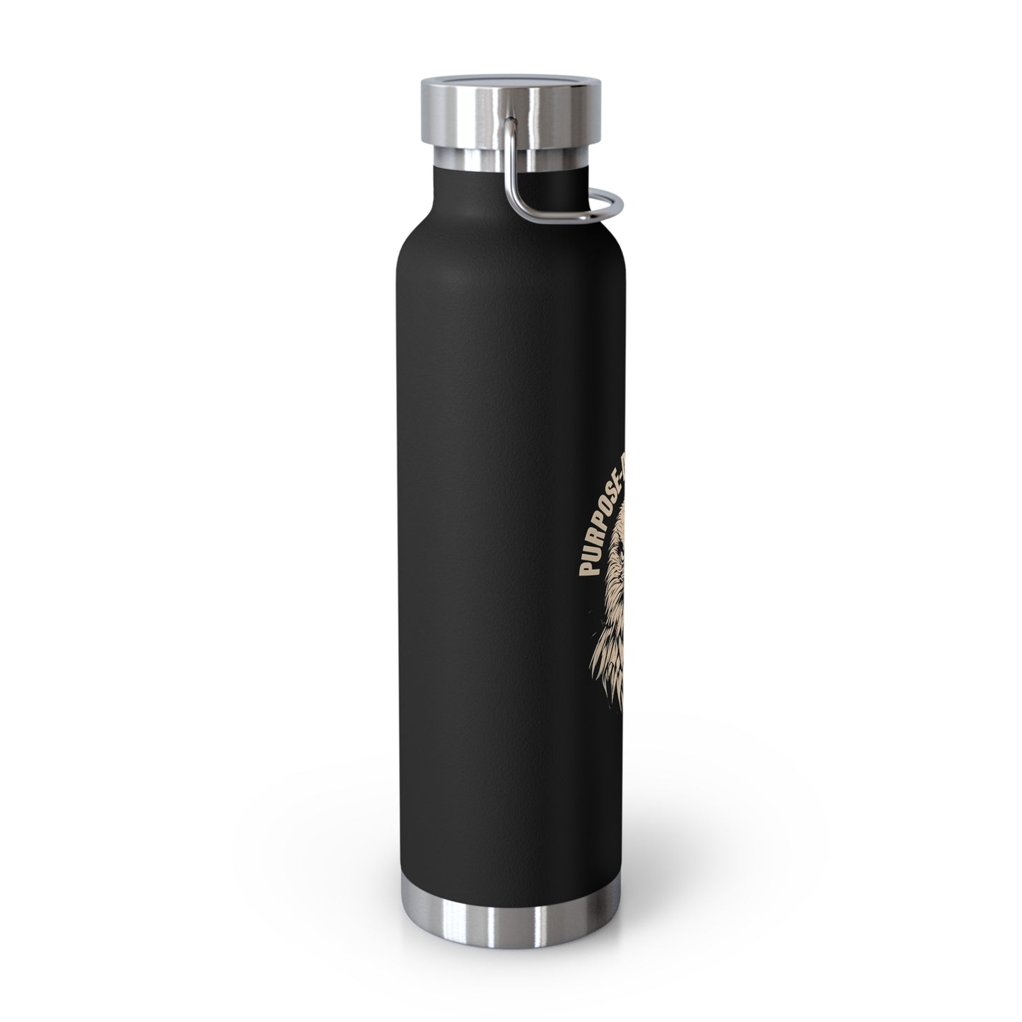 Purpose-Driven Hustle Insulated Water Bottle – 22oz Copper Vacuum, Double-Wall Stainless Steel, Hot & Cold Retention